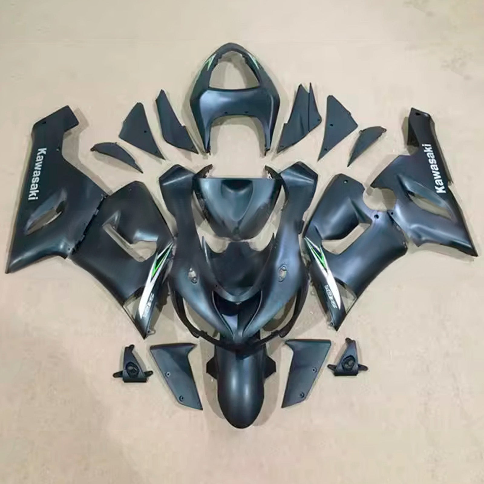 Injection Fairing Kit Bodywork Plastic ABS fit For Kawasaki ZX6R 636 2005-2006