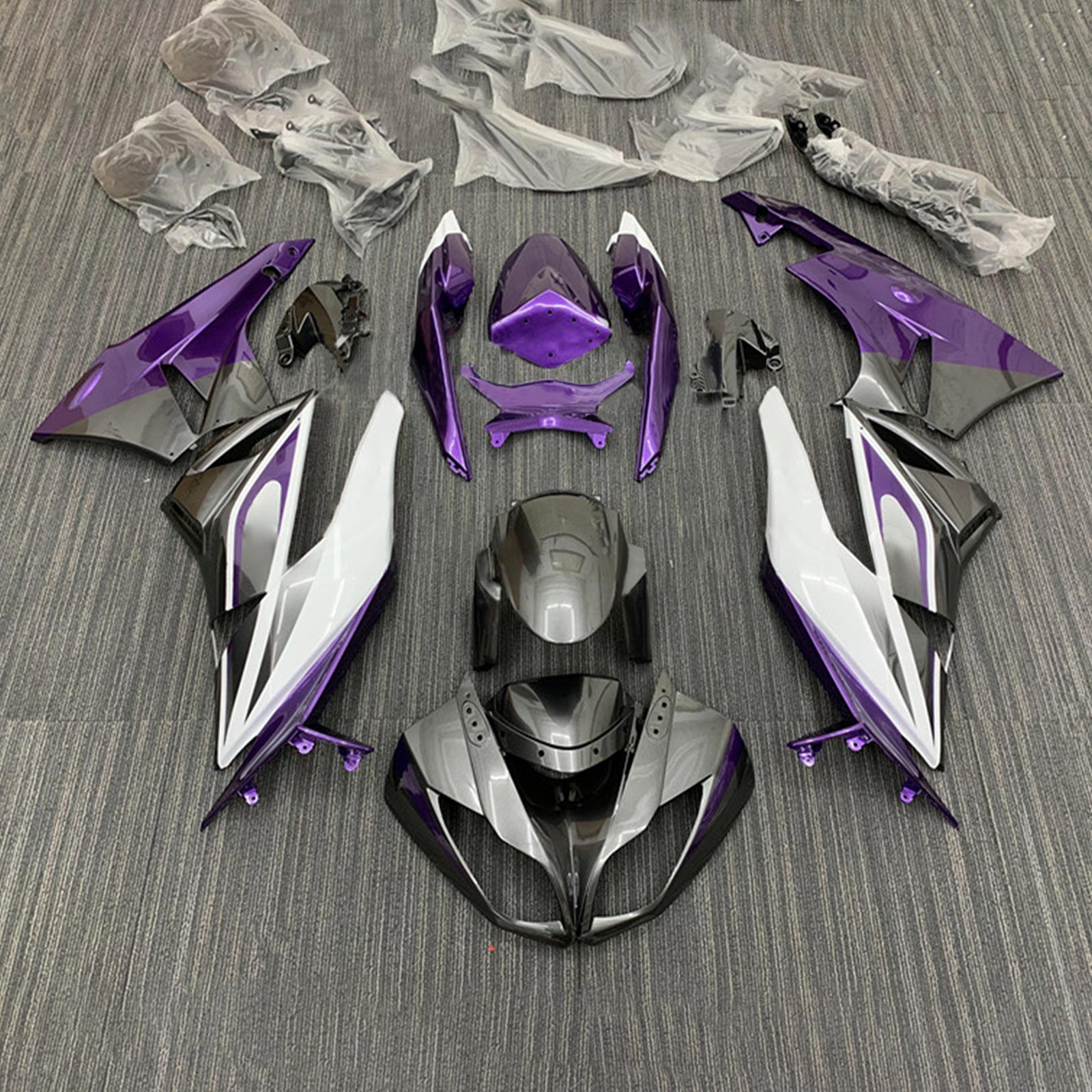 2009-2012 Kawasaki ZX6R 636 Fairing Kit Bodywork Plastic ABS