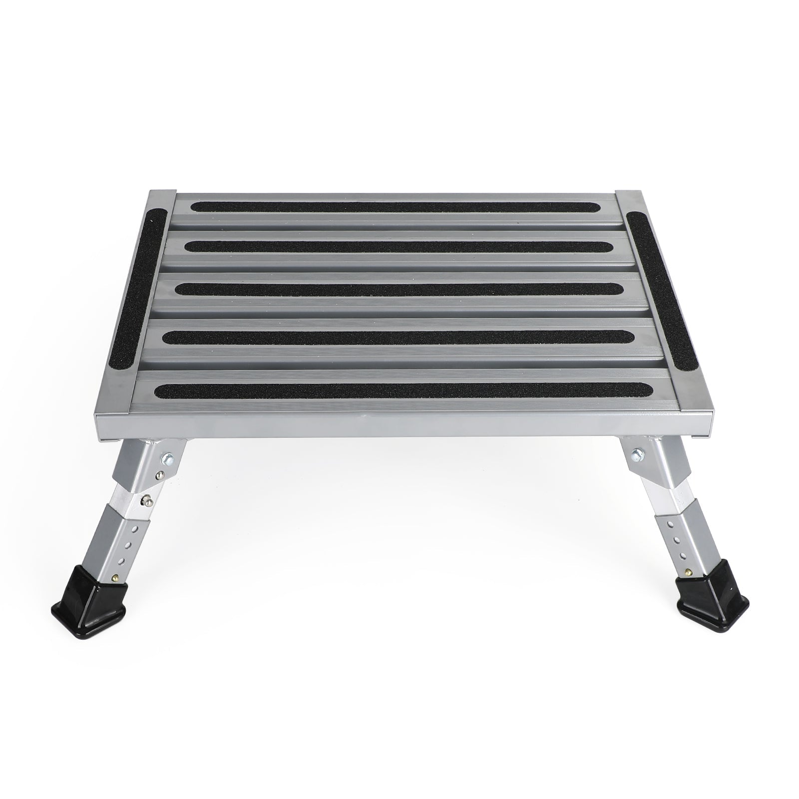 Aluminum Platform Portable Folding RV Step Stool Trailer Camper Working Ladder