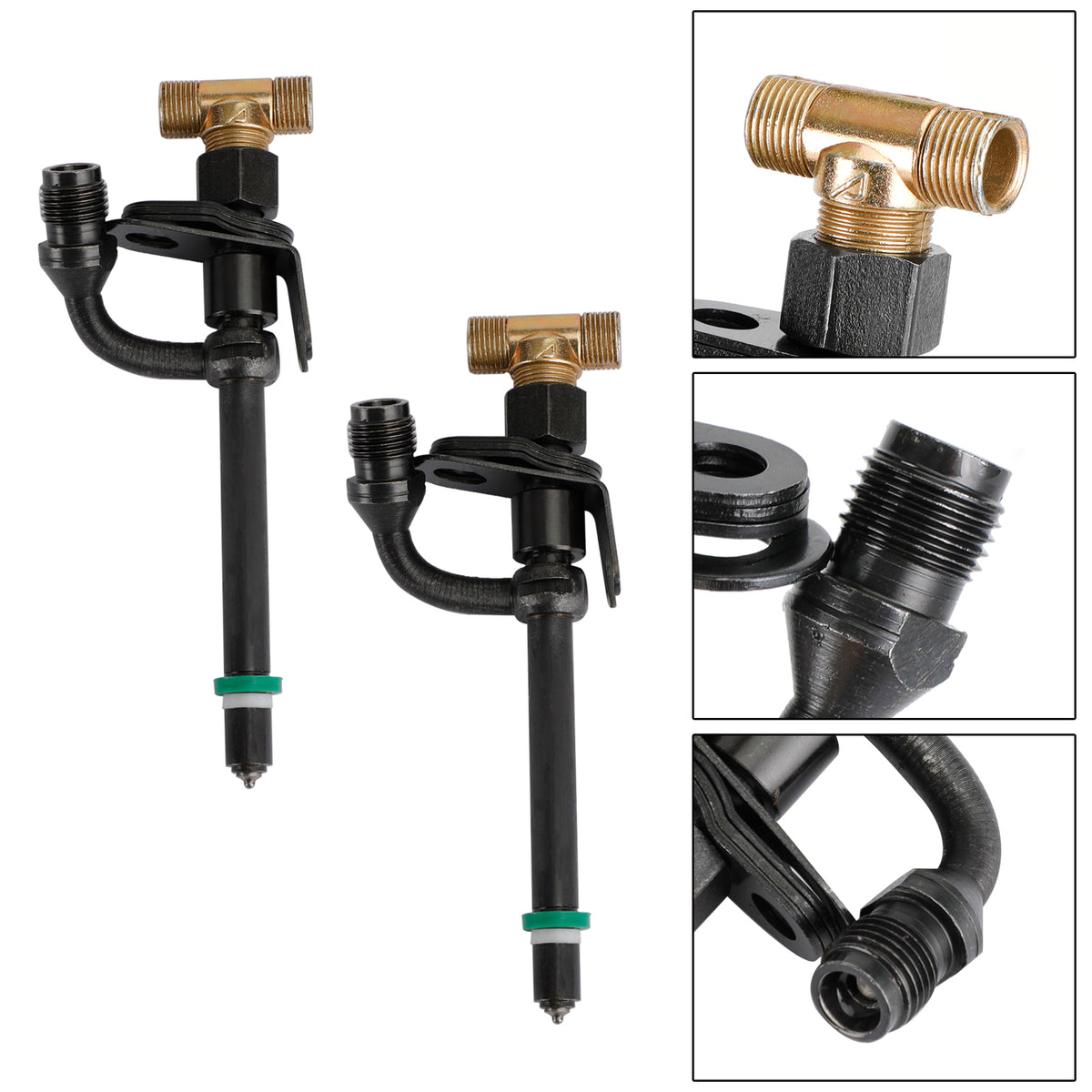 2Pcs 28481 RE36935 RE36936 Fuel Injectors For John Deere Excavator 70D 190E 290D