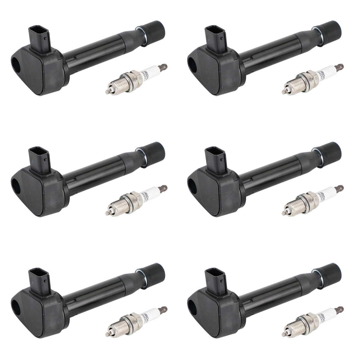 6X Ignition Coils+6X Spark Plugs Set UF242 For Honda Odyssey 3.5L 1999-2007