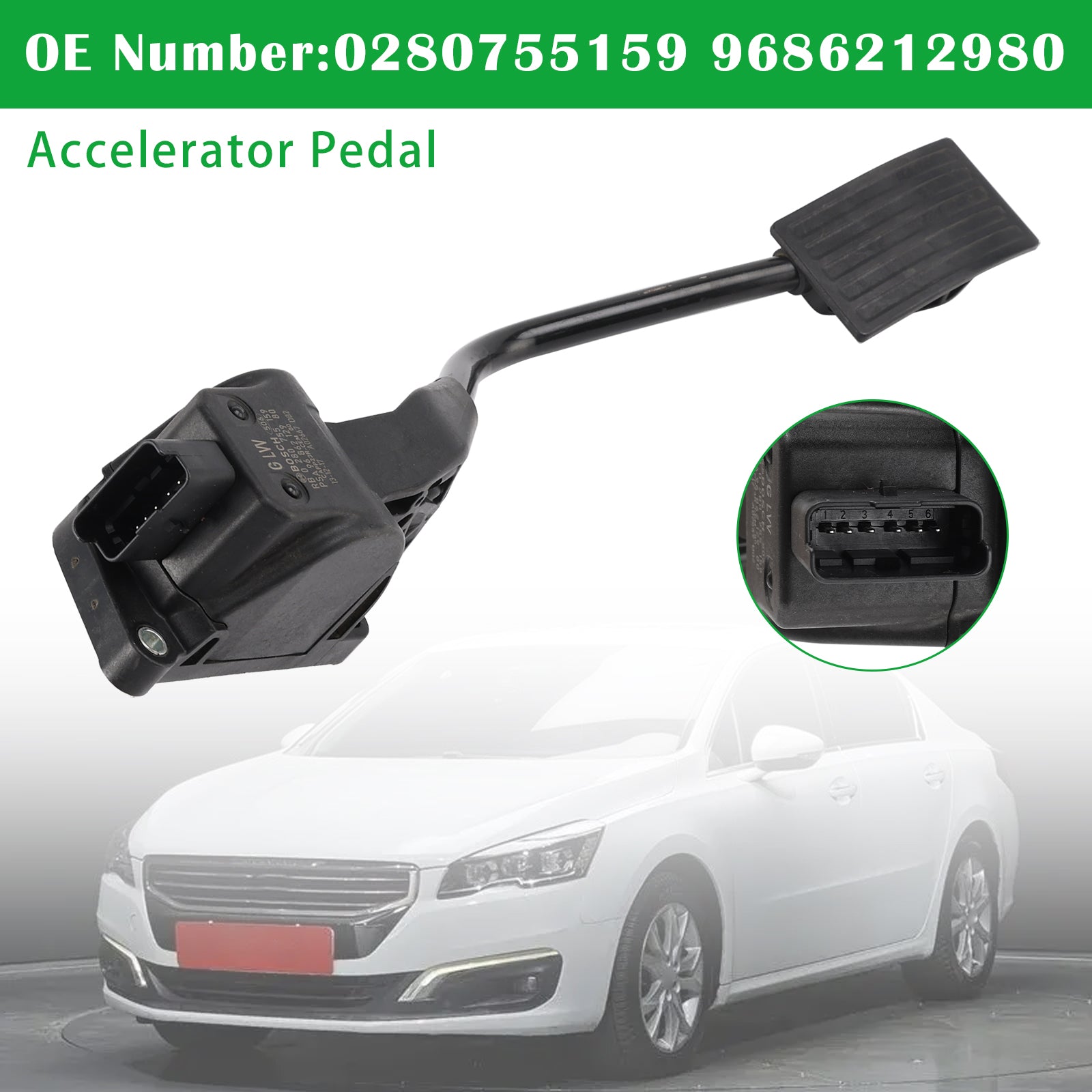 Accelerator Pedal 9686212980 For Citro?n C5 III 08-18 Peugeot 508 10-18 1.6