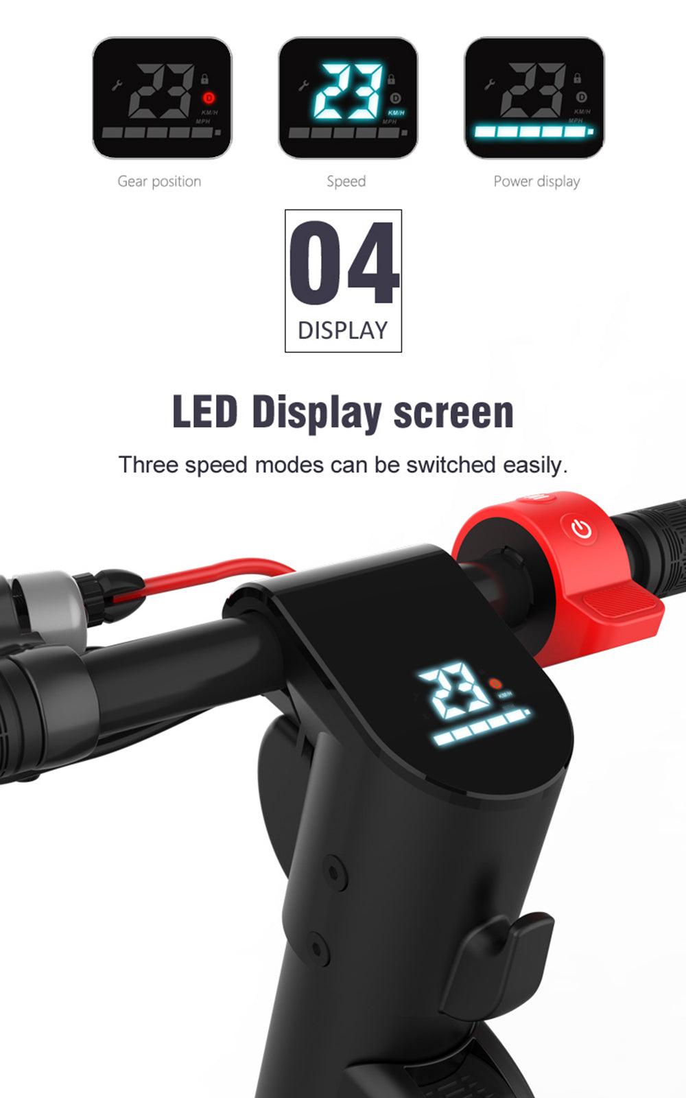 45KM 10" Folding Electric Scooter 350W Range For Adult City Commute