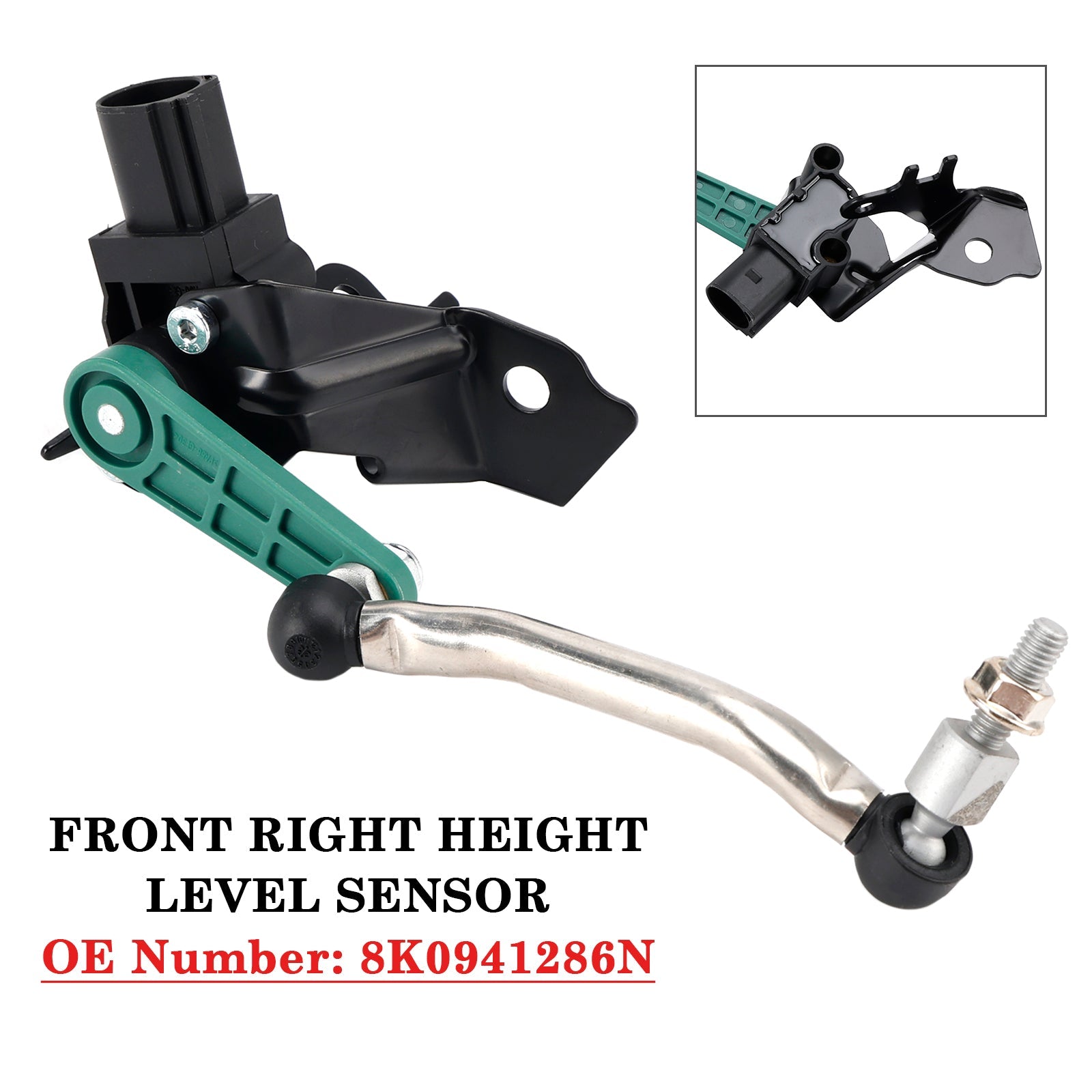 2009-2016 Audi A4 Allroad Headlight Range Adjustment Sensor Front Right 8K0941286N