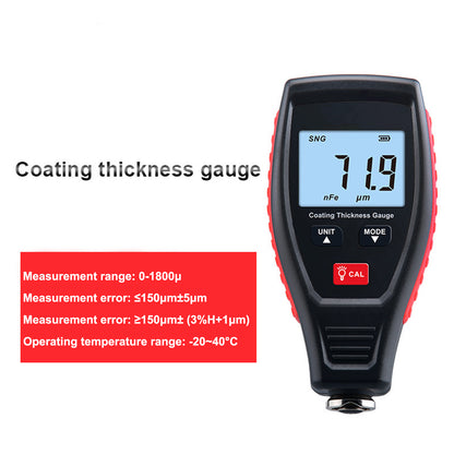 Digital Car Paint Coating Thickness Tester Depth Gauge Meter Measuring 0-1800um