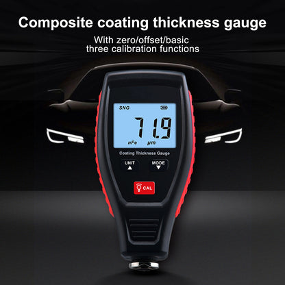 Digital Car Paint Coating Thickness Tester Depth Gauge Meter Measuring 0-1800um