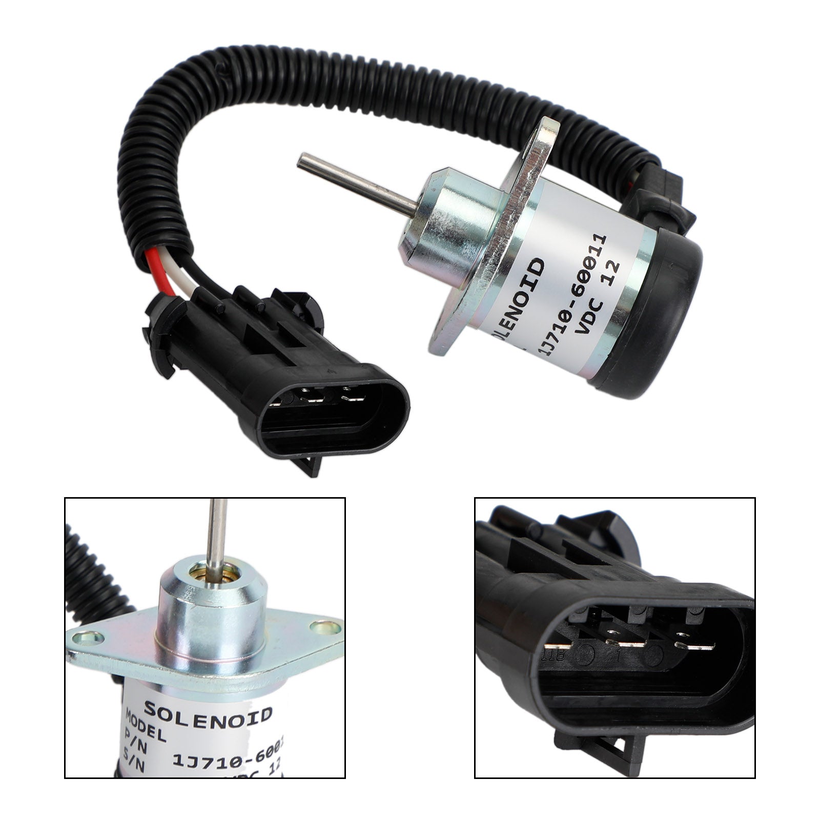1J710-60011 12V Shutdown Device Solenoid Fits For Kubota Engine V2607