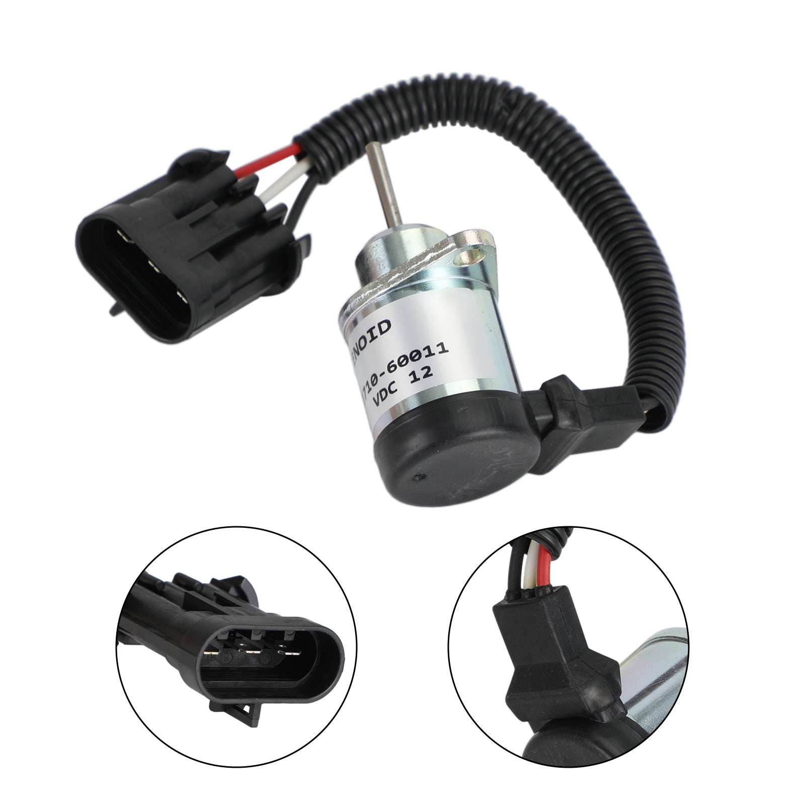 1J710-60011 12V Shutdown Device Solenoid Fits For Kubota Engine V2607