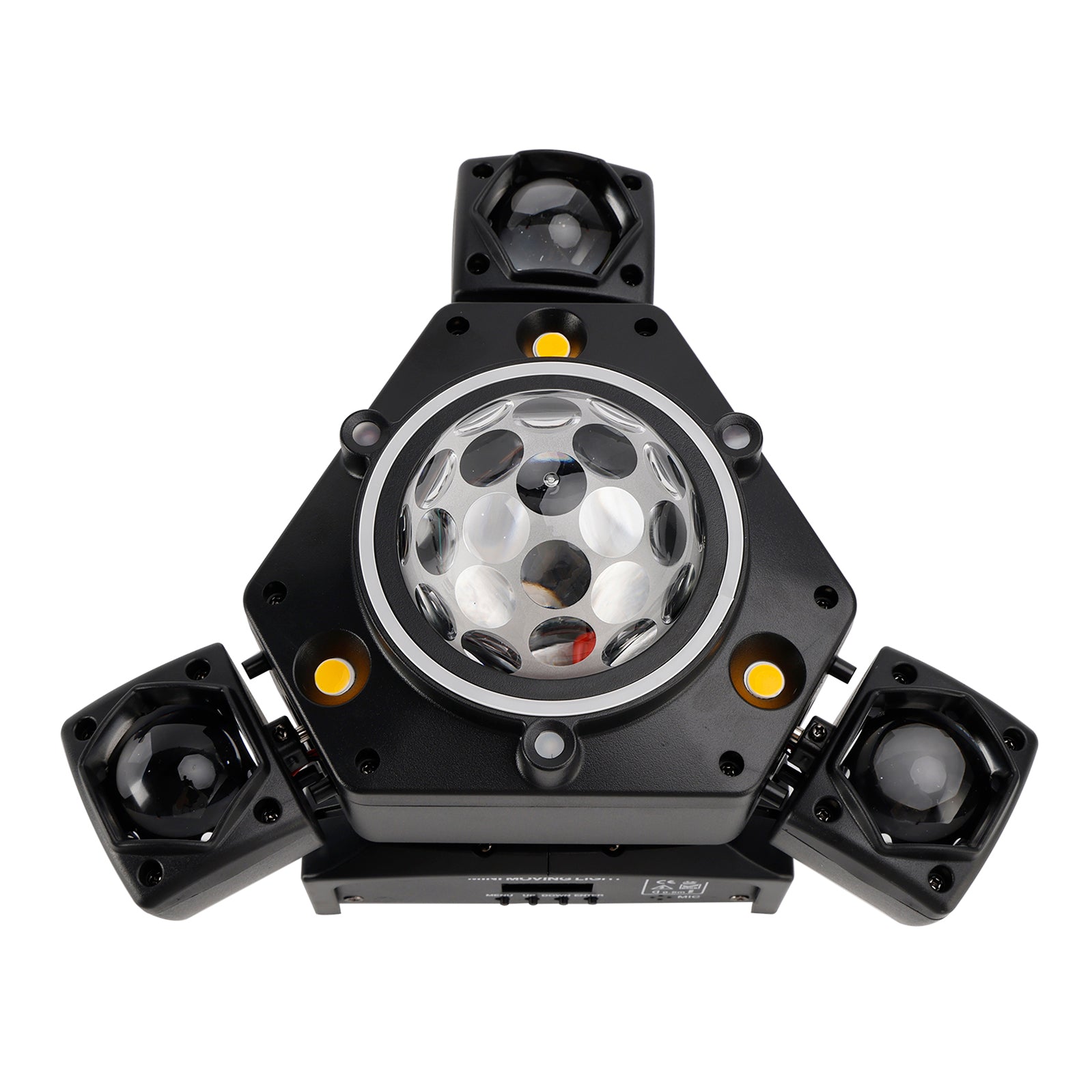 Three Head LED Stage Light Beam Moving Head Light With Laser DJ Disco Party