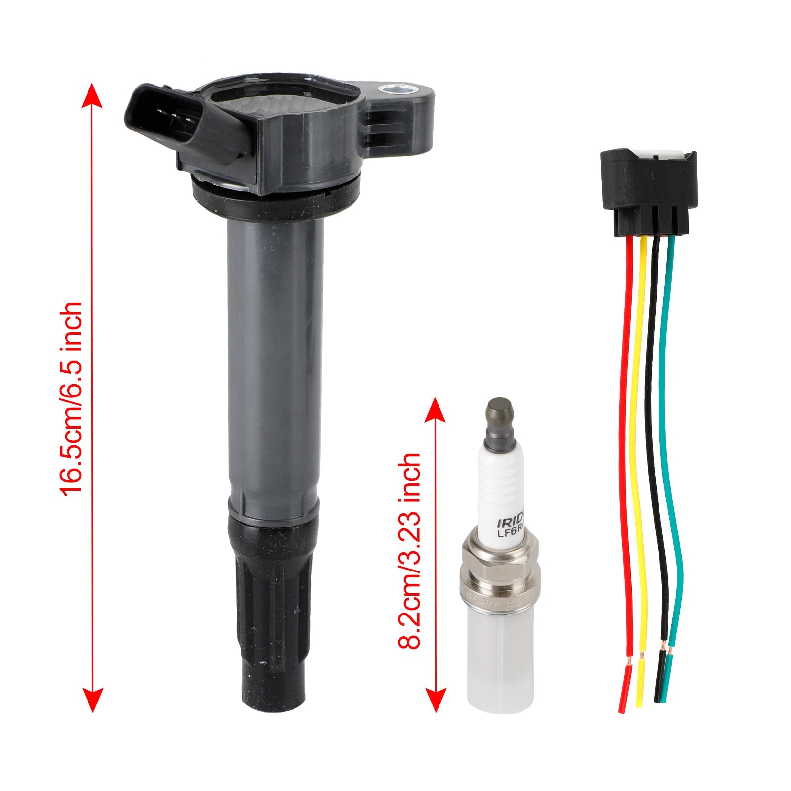 2010-2015 LEXUS RX450H IGNITION COIL 6 Ignition Coils+Connectors+Spark Plug UF487 90919-02251