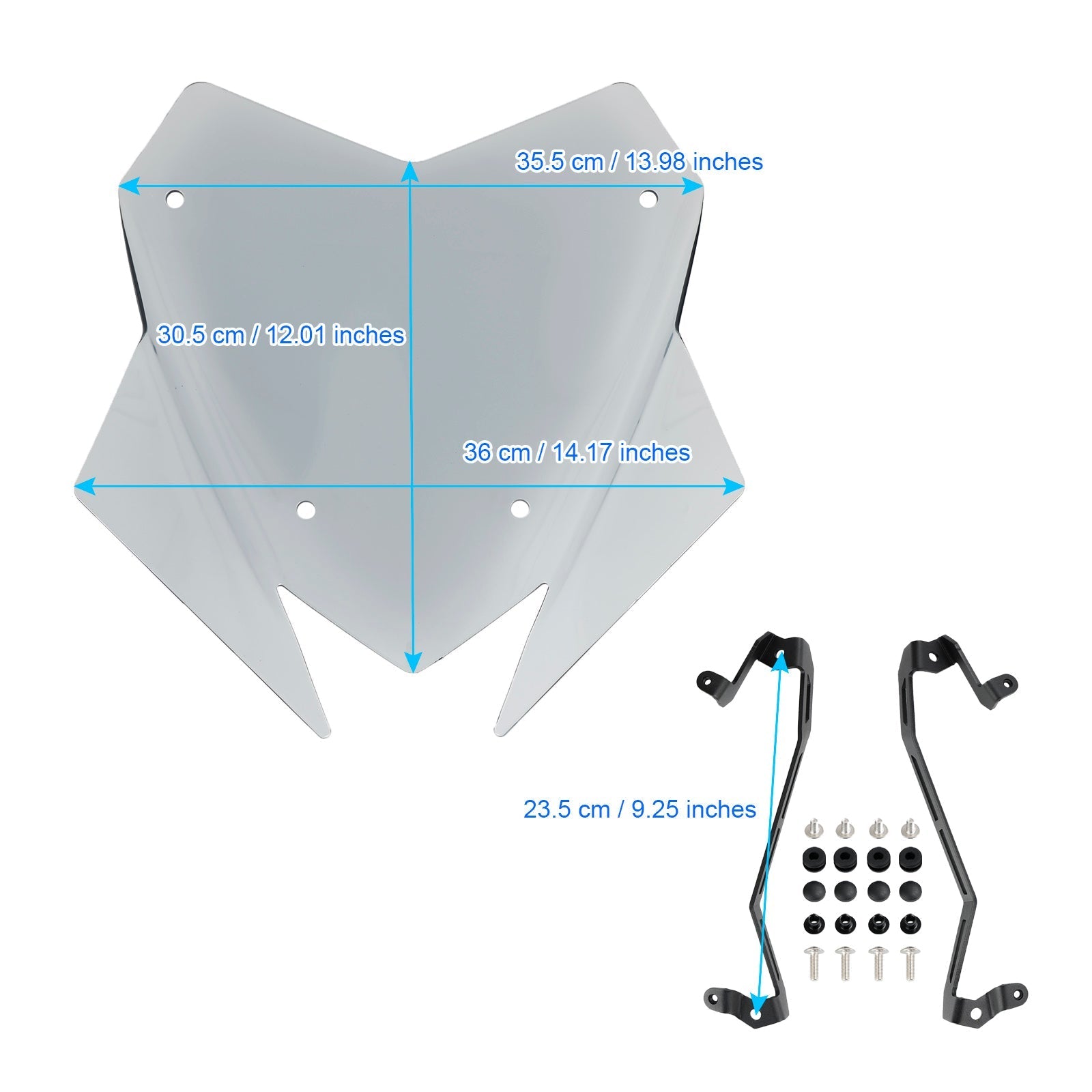 2021-2023 DUCATI MULTISTRADA V4/S/S SPORT Windshield WindScreen Generic