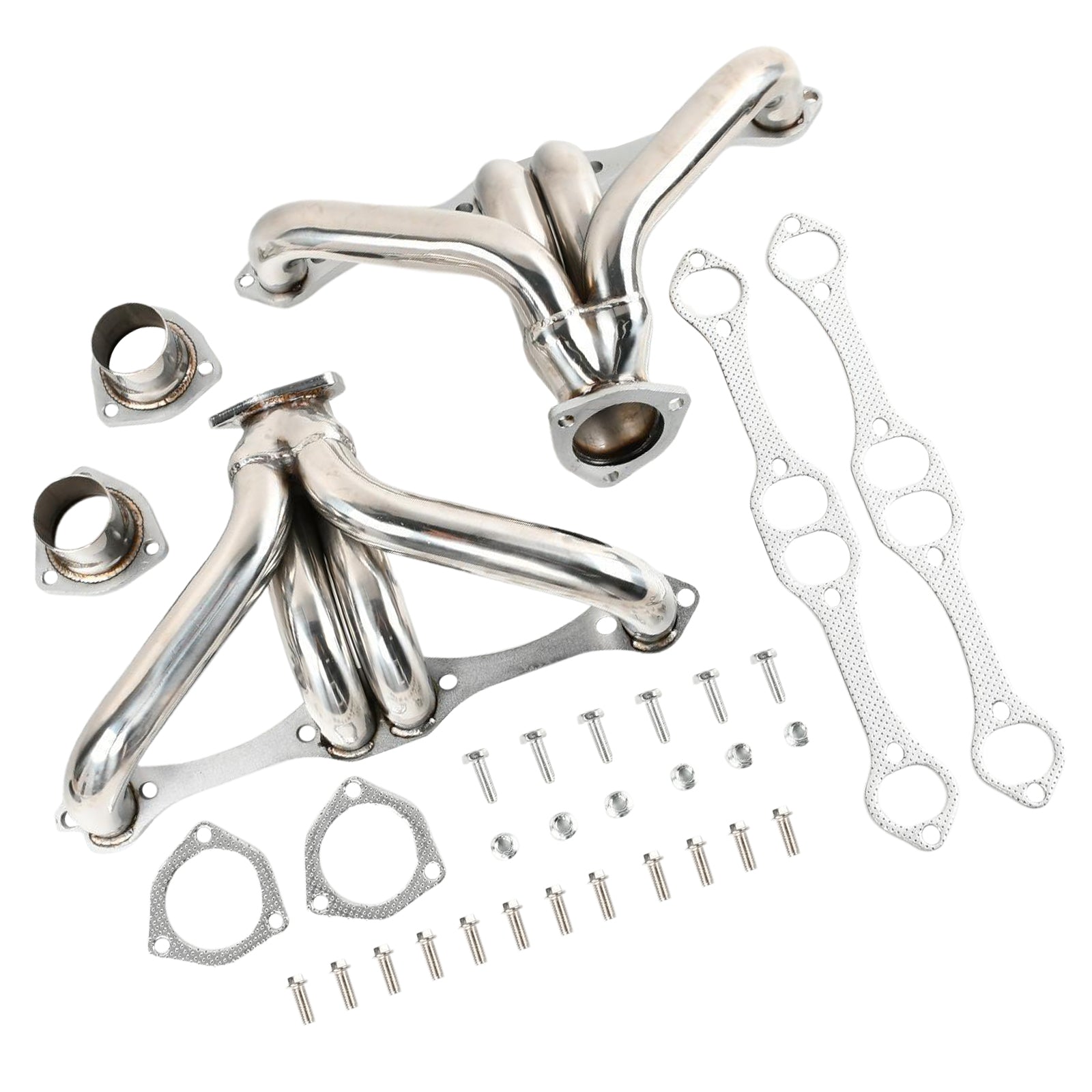 Exhaust Header Manifold Fit Chevy Small Block SB V8 262 265 283 305 327 350 400
