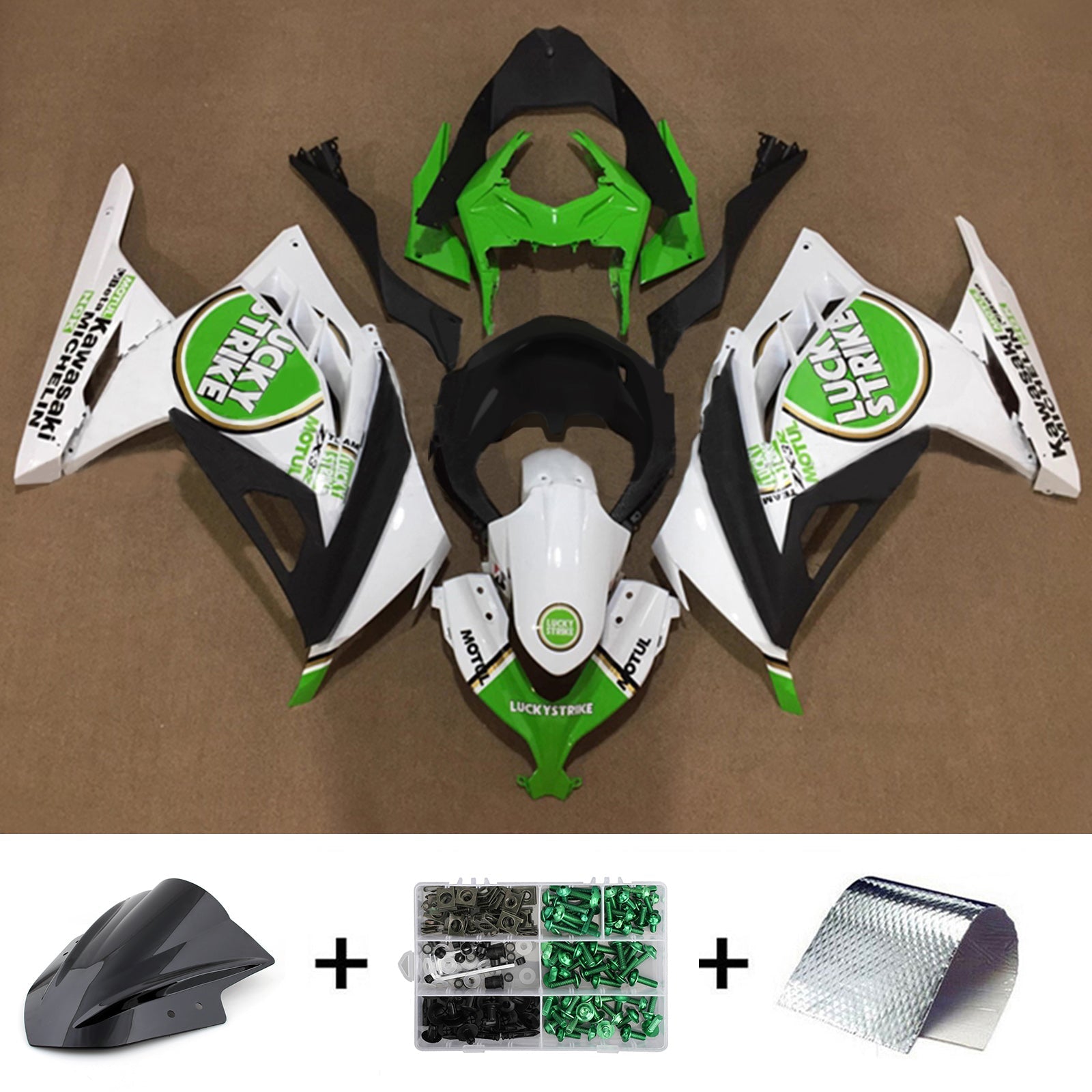 Injection Fairing Kit Bodywork Plastic ABS fit For Kawasaki EX300 Ninja300 2013-2024