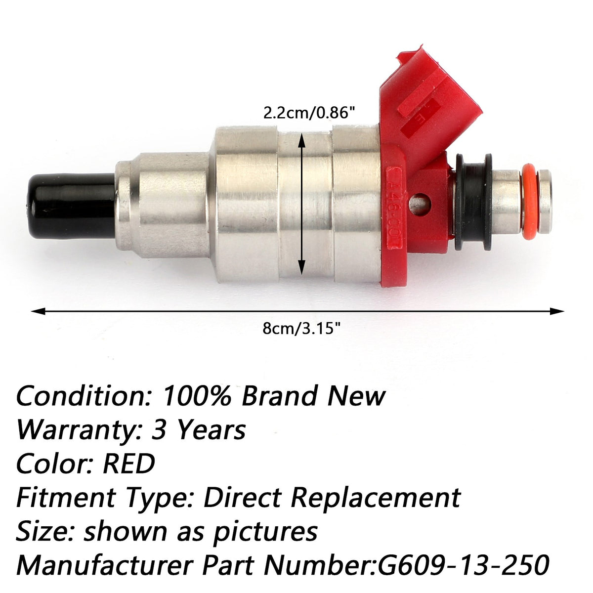 1990-1993 MAZDA B2600 LE-5 STANDARD CAB PICKUP 2-DOOR 4Pcs Fuel Injectors G609-13-250 Generic