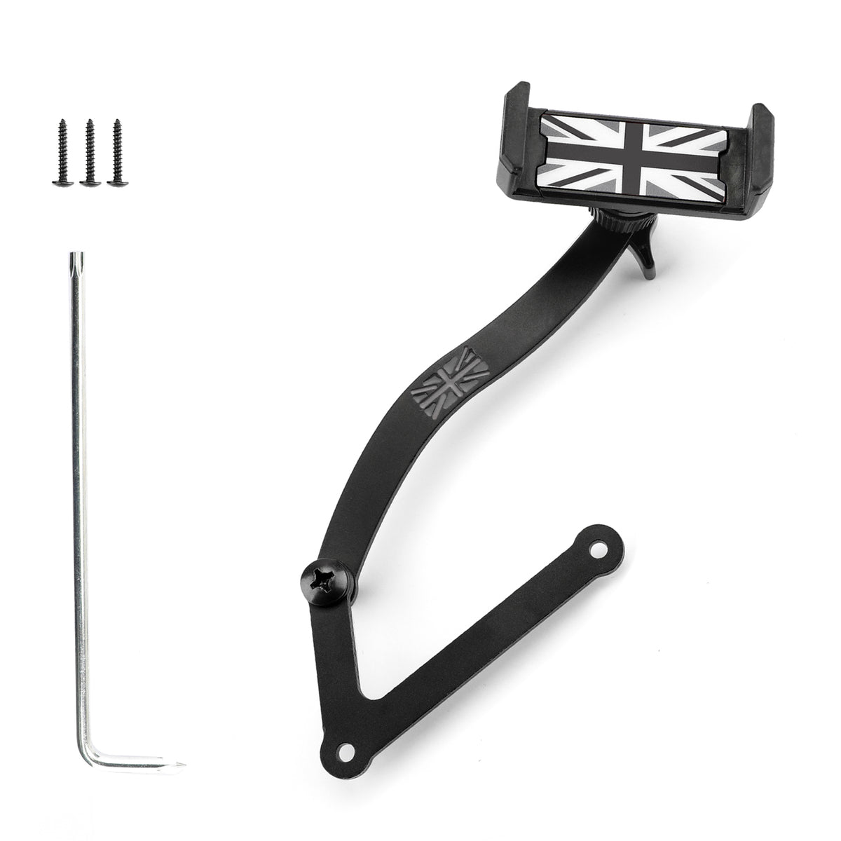 Union Jack Car Cell Phone Mount Folding Holder For Mini Cooper F54/55/56/57/60