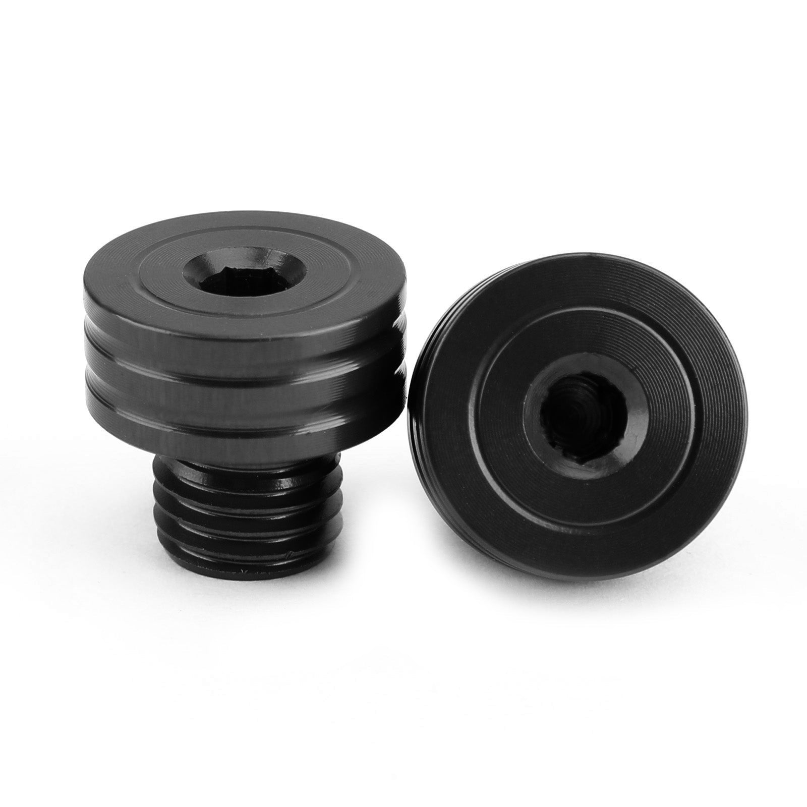 M10x1.25mm Pair Motorcycle Mirror Hole Plugs Screws Black NMAX150 TMAX530 For Yamaha MT-125 2014-2020 & MT-03 2004-2014/2016-2020