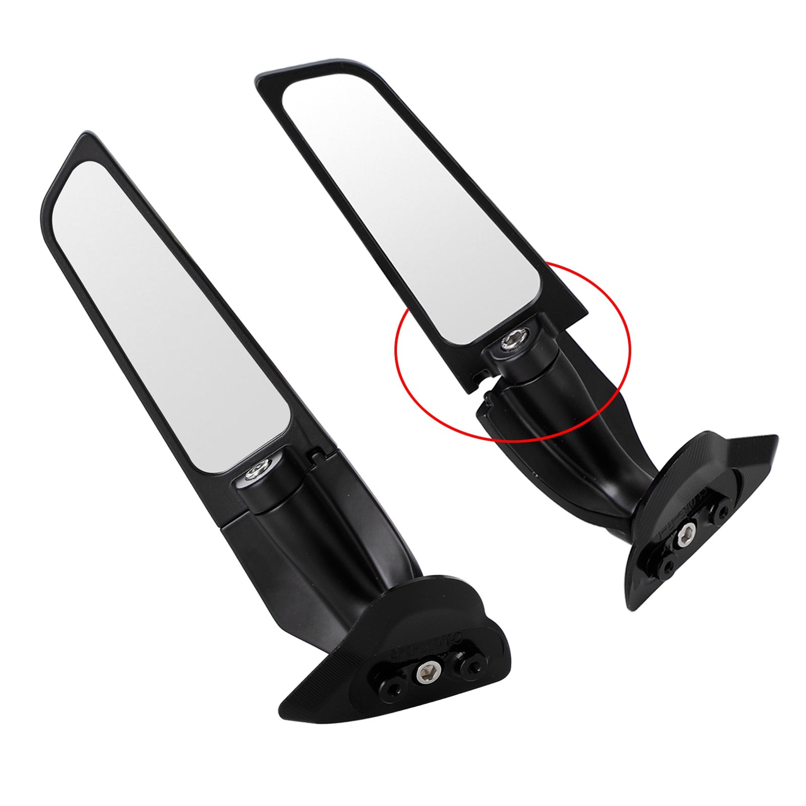 2021-2022 Yamaha YZF-R7 Swivel Wing Fin Rearview Mirrors