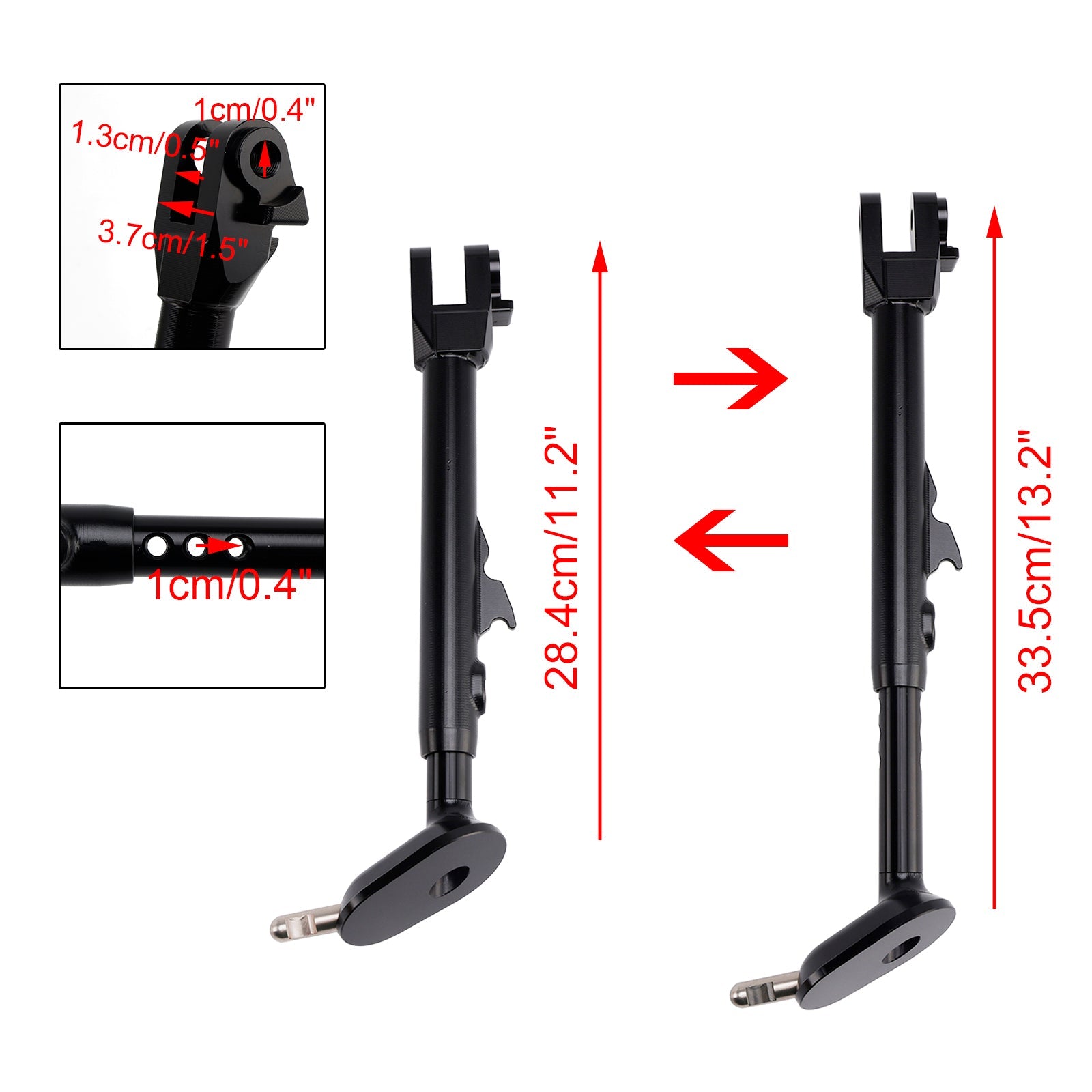 2023-2025 Street Triple 765 R/RS Adjustable Foot Side Stand Kickstand