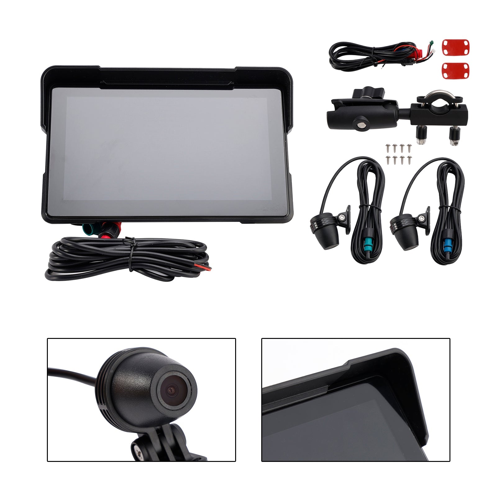 Motorcycles Car Play 7 Inch Universal 1080P Record For Scooter Motorcycle