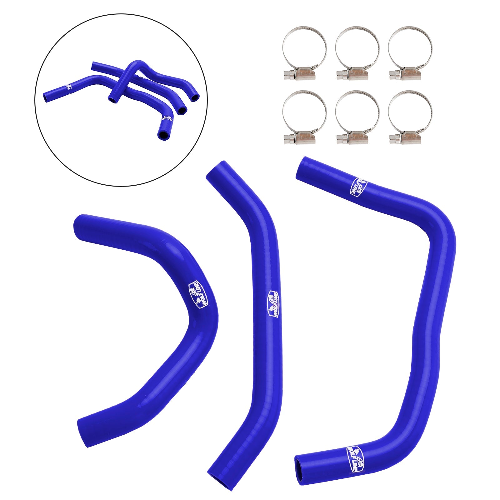 2023-2024 Kawasaki ZX4R ZX-4RR Silicone Radiator coolant Hose kit
