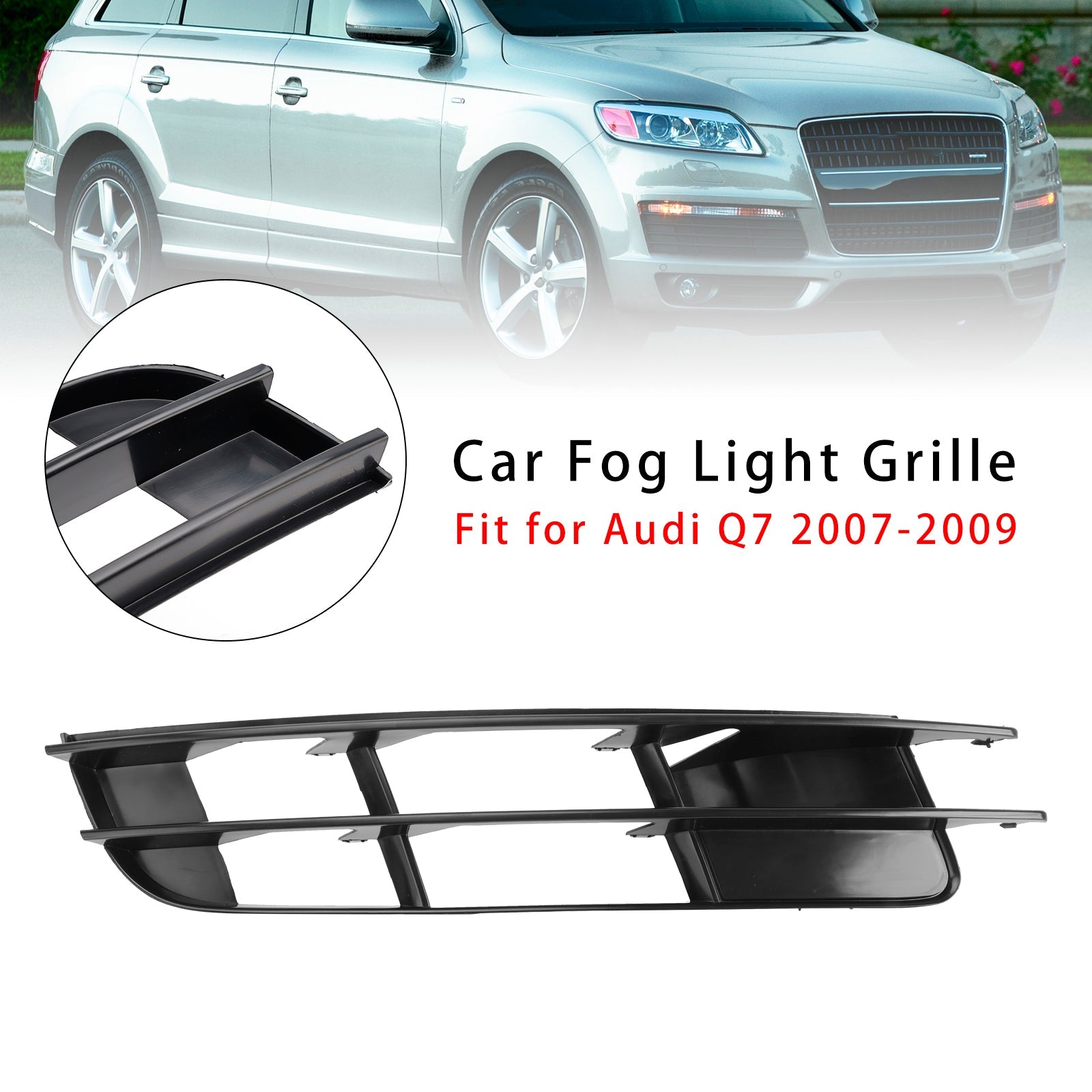 2007-2009 Audi Q7 Front Right Side Bumper Grille Fog Light Grill 4L0807682