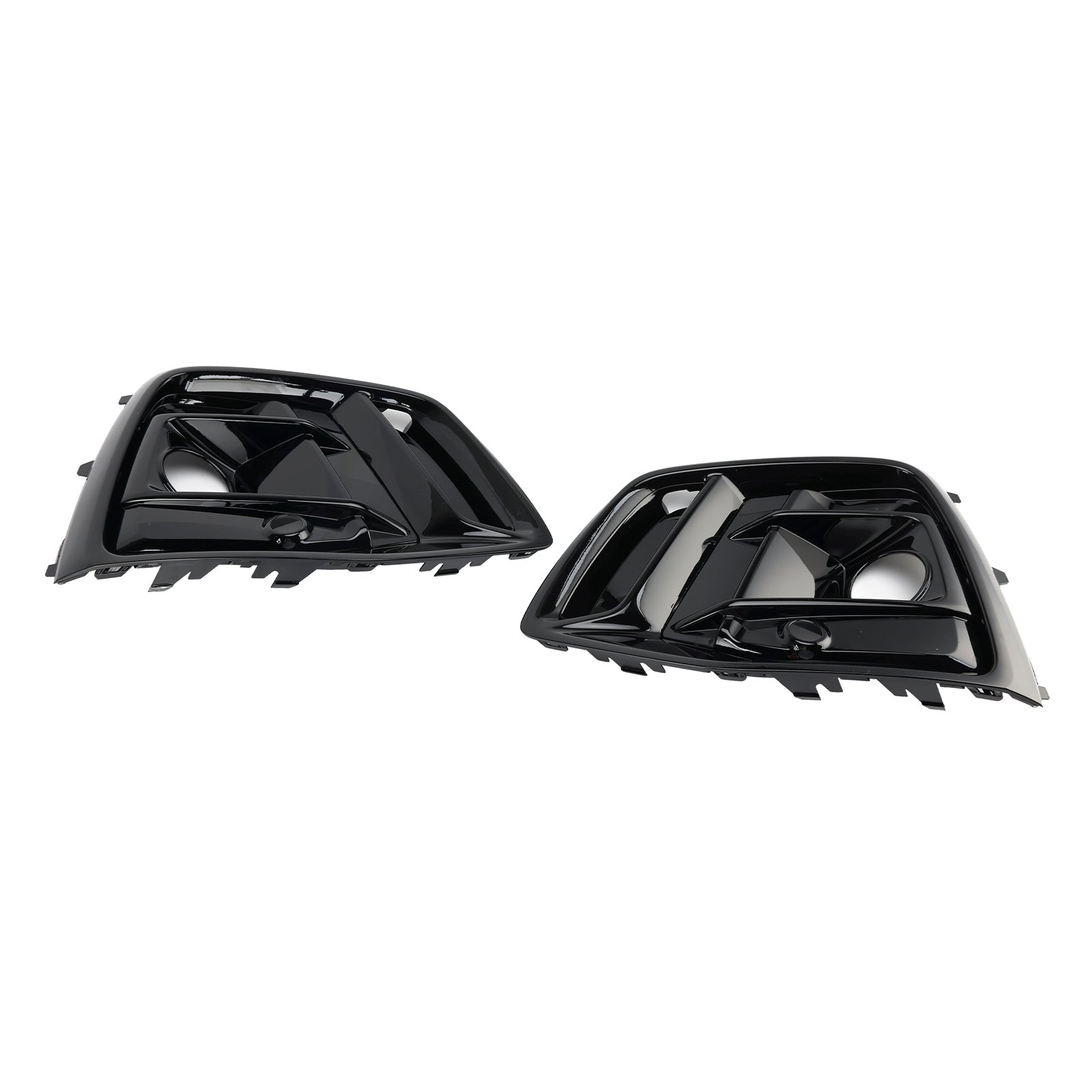 2021-2025 Audi Q5 SQ5 S-Line Black Front Fog Lamp Grille Grill Cover