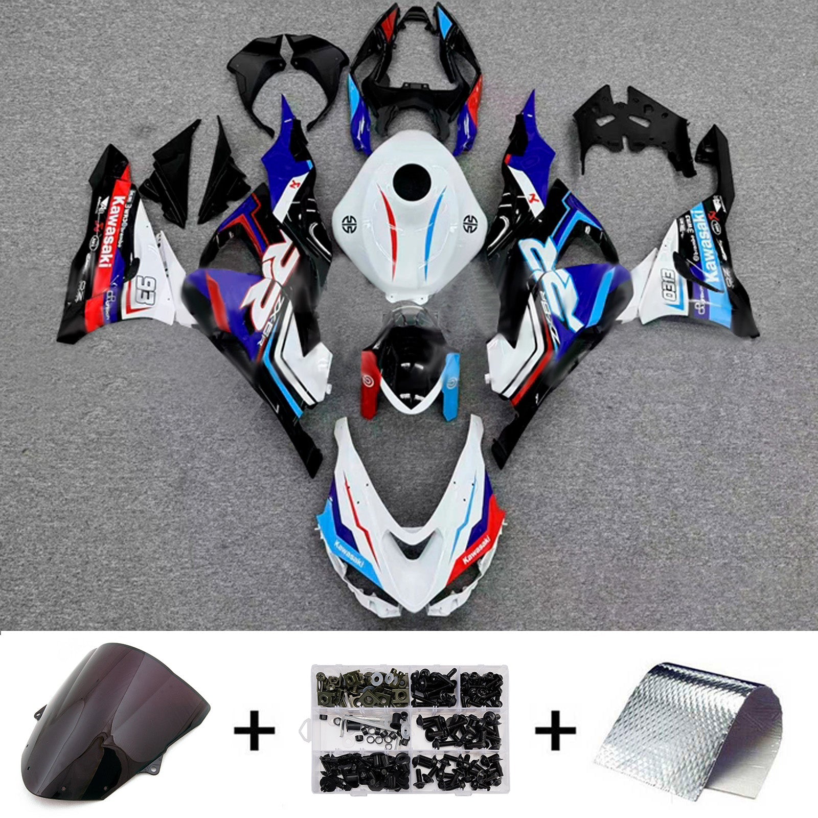 Injection Fairing Kit Bodywork Plastic ABS fit For Kawasaki ZX-6R 2024-2025