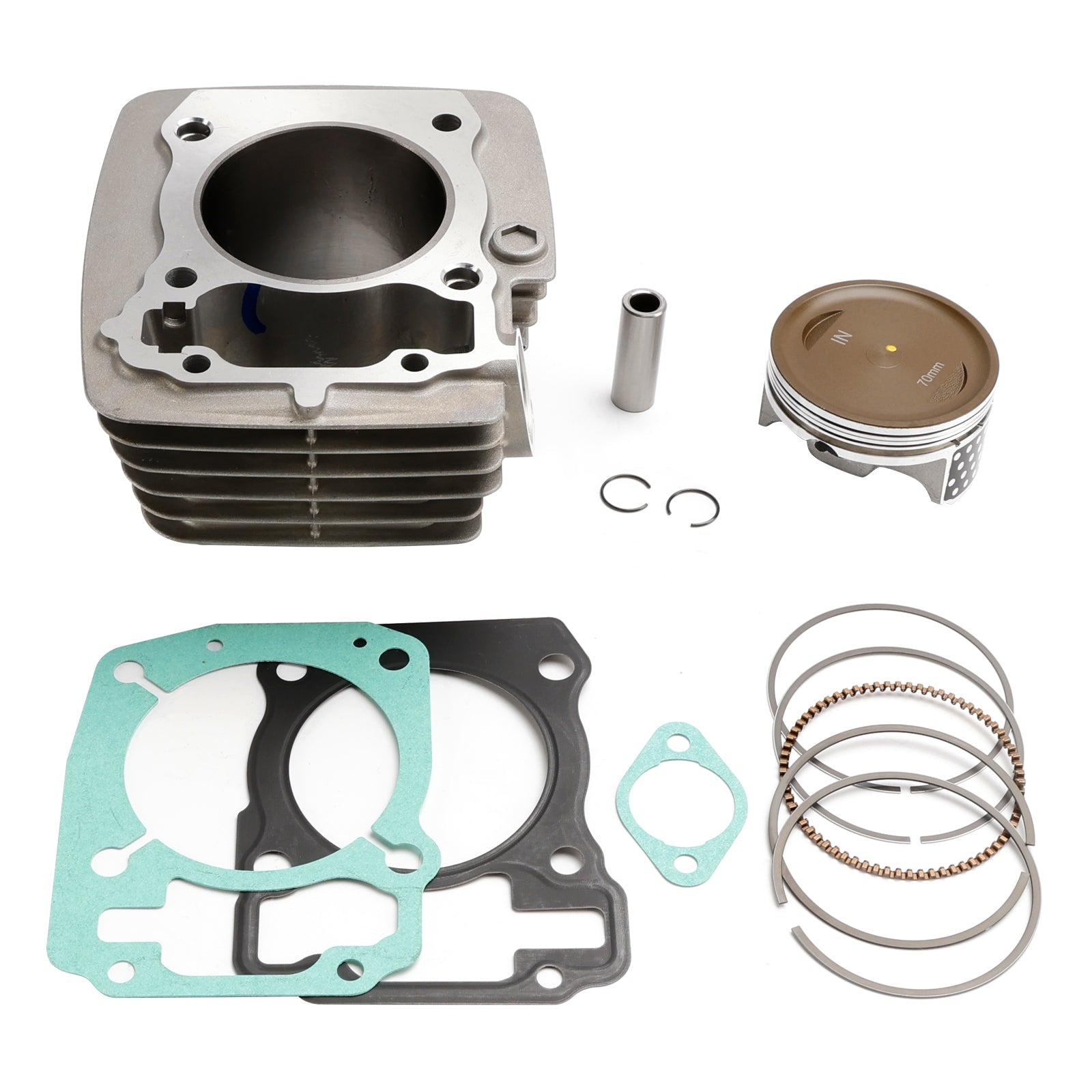 2014-2018 Honda XR150 XR150L XR150LEK Shadow 70mm Cylinder Jug Piston Top End Gaskets Kit 12100-KPT-A00 12190-KSP-910