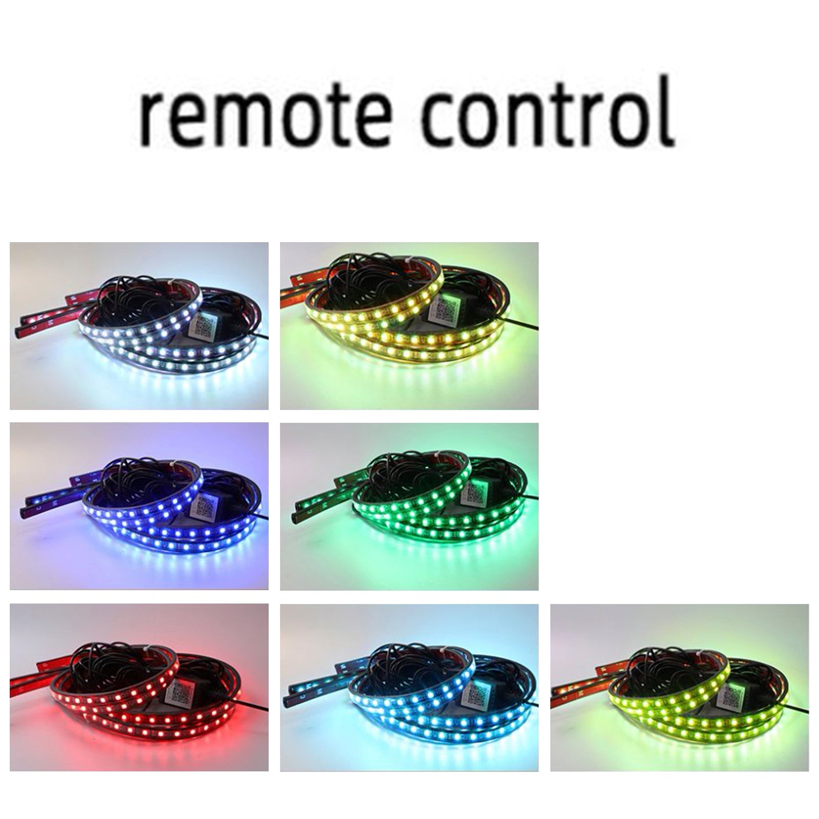 4Pcs LED Chassis Light Modified With Fantasy Ambient Light APP+Remote Control 90*2+120*2