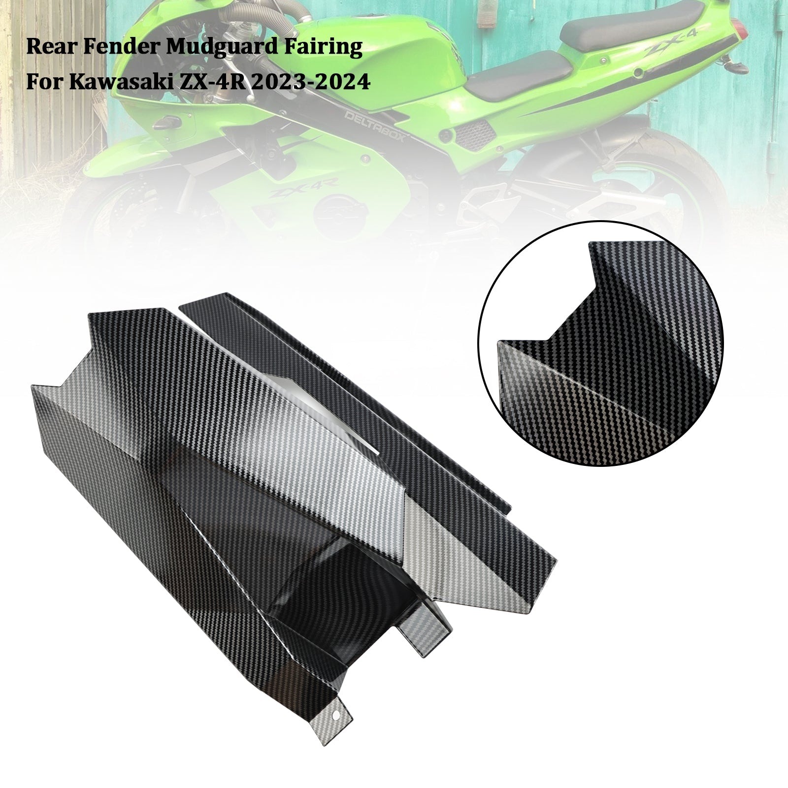 2023-2024 Kawasaki ZX-4RR Rear Fender Mudguard Fairing Cowl