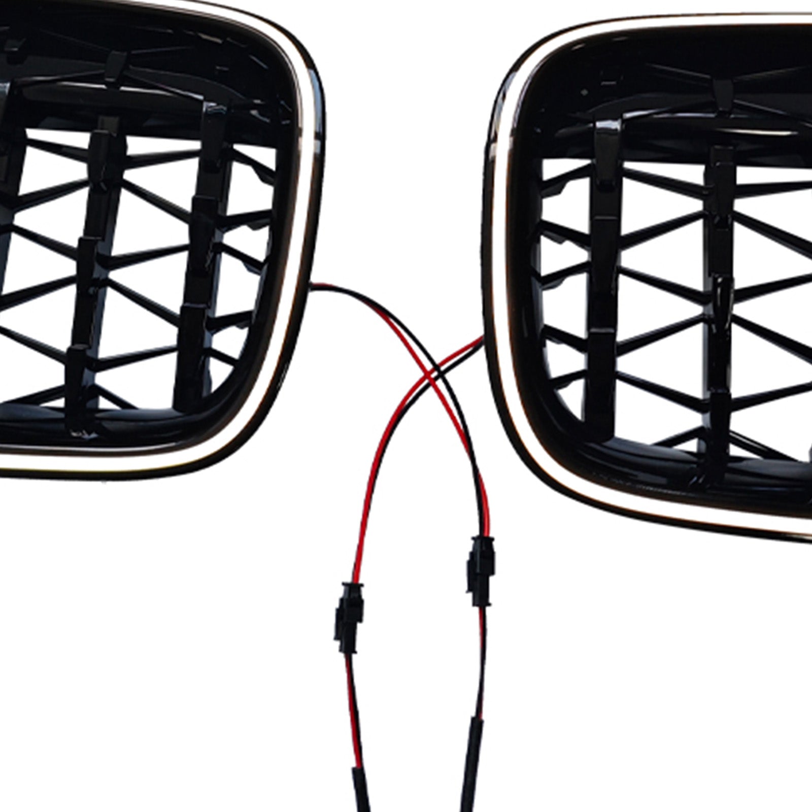 Gloss Black Kidney Bumper Grill Grille Fit BMW 5 Series F10 F11 2010-2016
