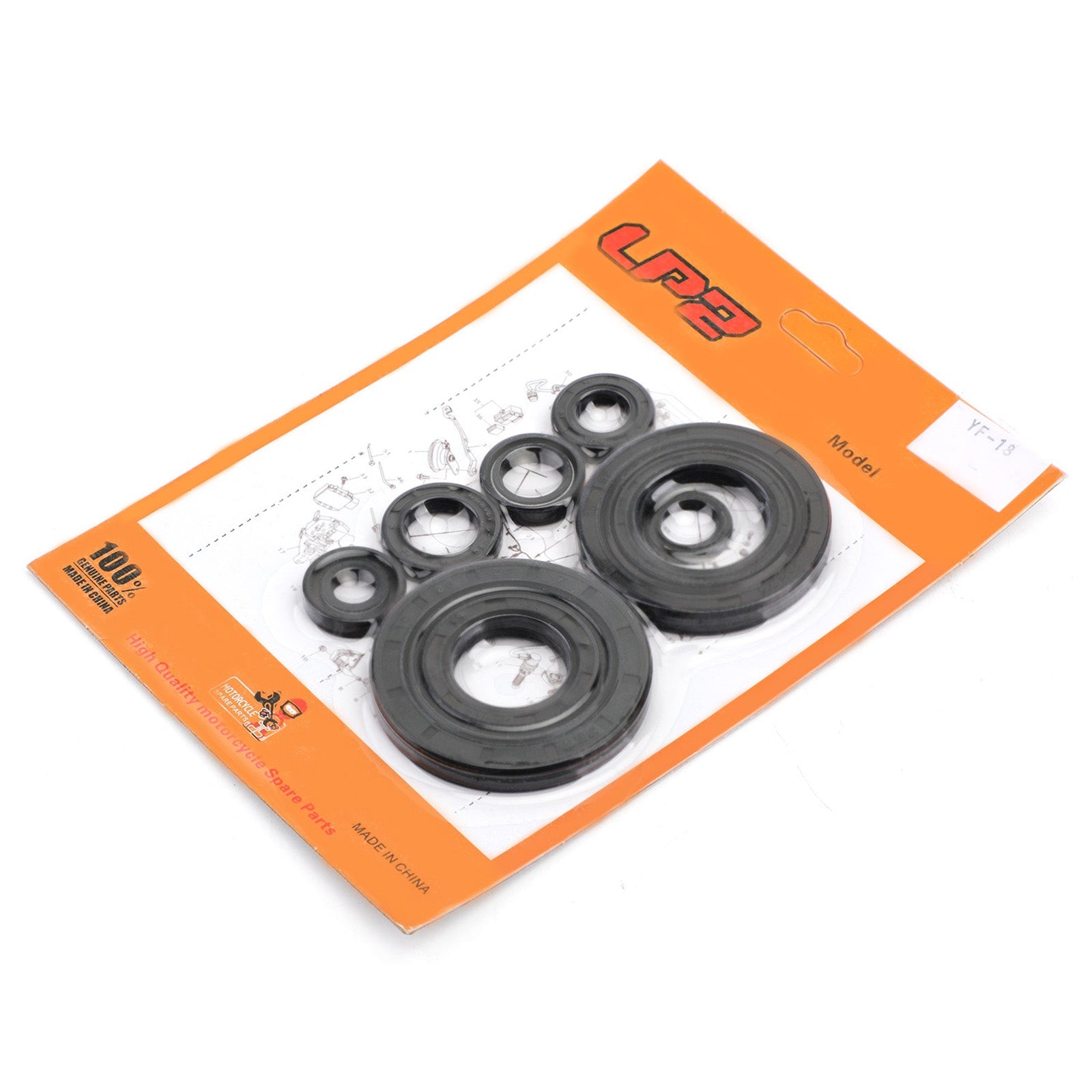 Complete Engine Oil Seal Crankcase Kit - 9pcs for Honda CRF250R 2010-2017 Generic