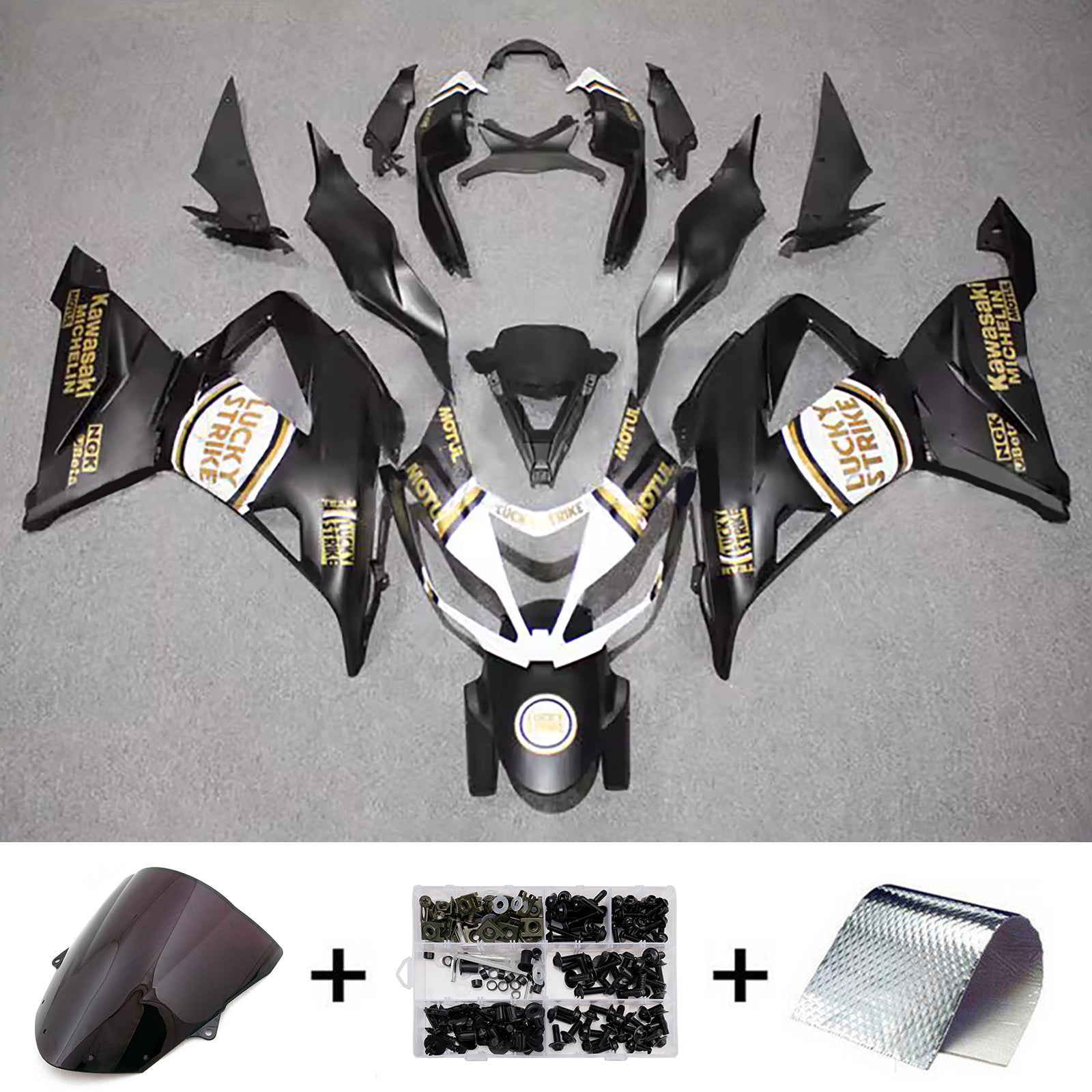 Injection Fairing Kit Bodywork Plastic ABS fit For Kawasaki ZX6R 636 2013-2018