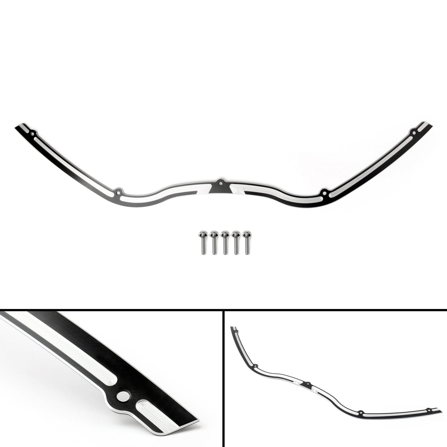 98-13  Harley Road Glide FLTR FLTR Black Windshield Trim Fit For