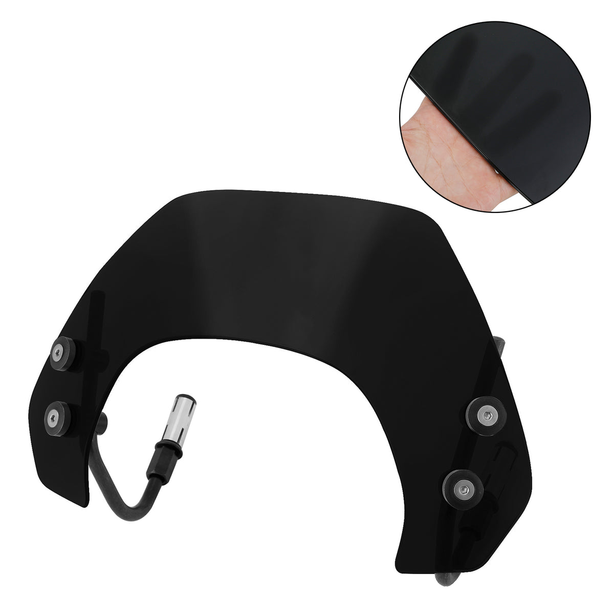 Short Motorcycle Windshield WindScreen fit for Vespa Sprint 150 2016-2023