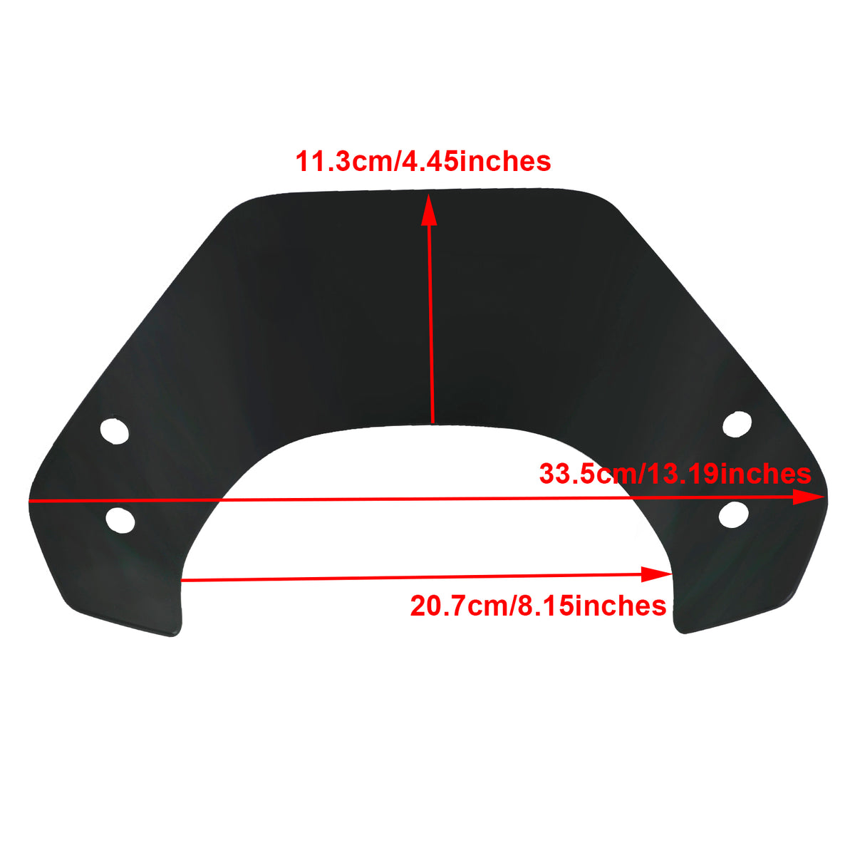 Short Motorcycle Windshield WindScreen fit for Vespa Sprint 150 2016-2023