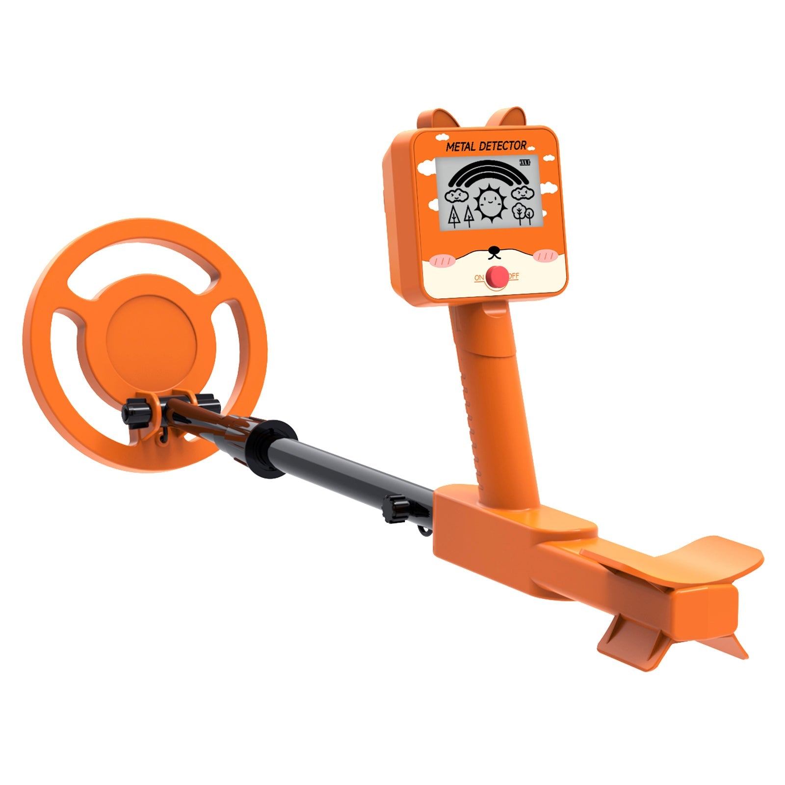 GT260 Kids Child Treasure Seeker Beginners Metal Detector Waterproof 6.3" Coil
