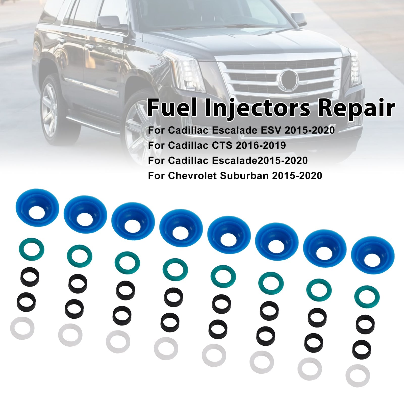 Fuel Injector O-Ring Kit Fit Chevrolet Silverado 1500 2019-2019 Fit Camaro