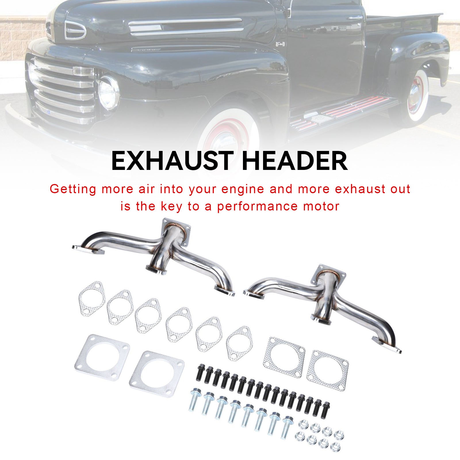 1932-1953 Ford Flathead Pickup Truck Shorty V8 Exhaust Header Manifold