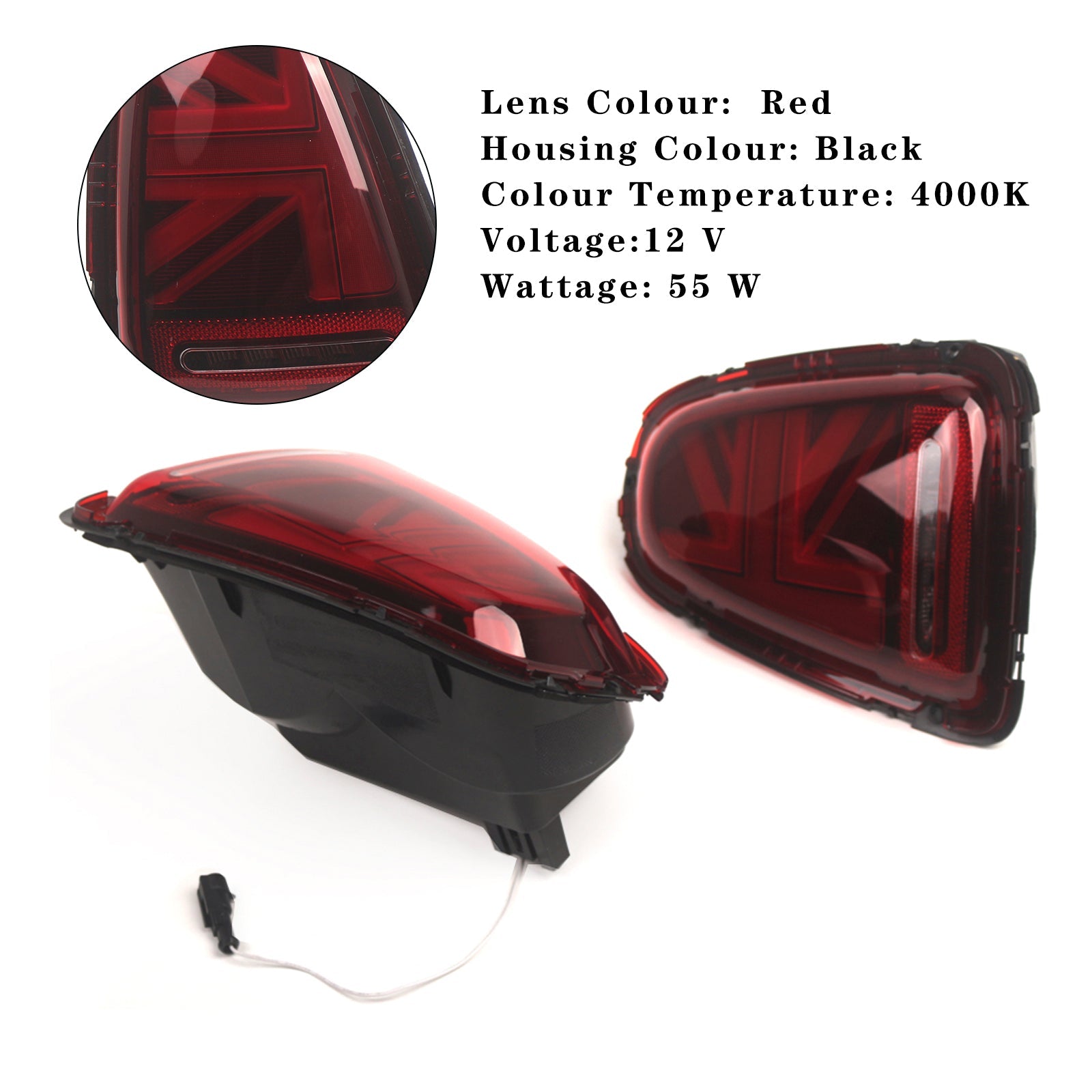 2007-2013 Mini Hatch(R56) L&R LED Tail lights Lamps 63212751307 63217255909