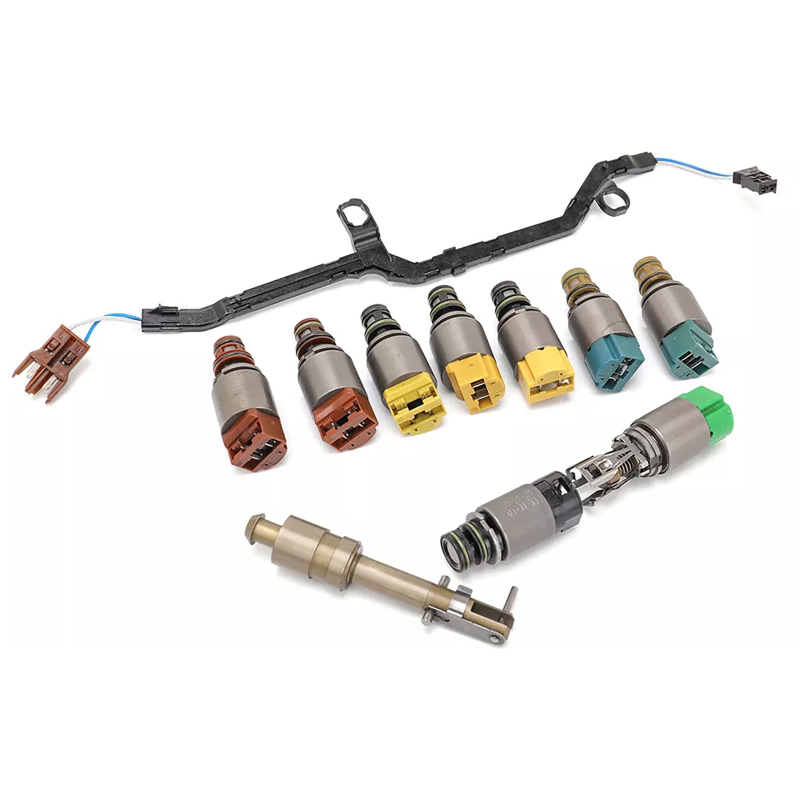 2008 BMW 528xi 3.0 L6 E60 6HP28 Transmission Valve Body Repair Solenoid Kit 1068298047