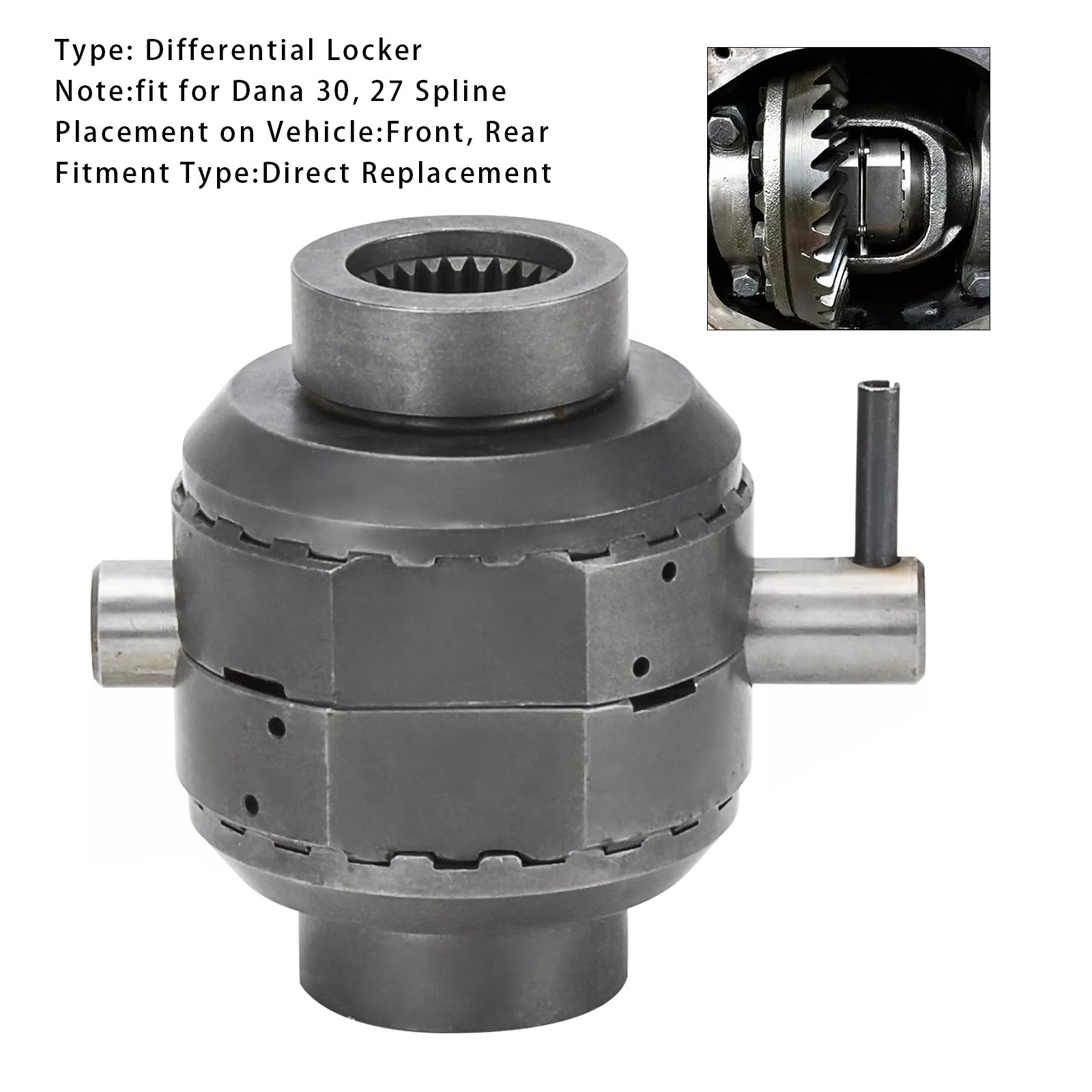 Front Differential Locker SLD3027 For Jeep Wrangler Cherokee Dana 30 27 Spline