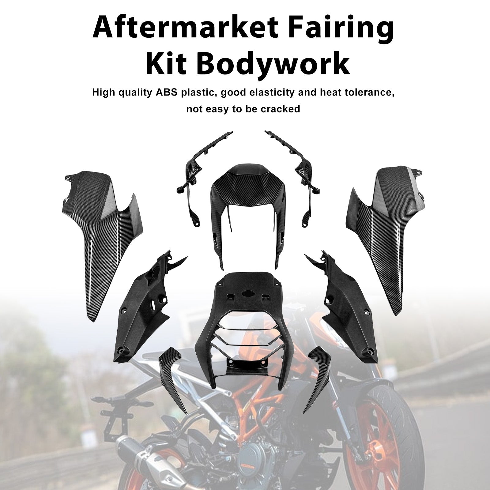 Injection Bodywork Fairing Kit for 390 DUKE 2017-2023