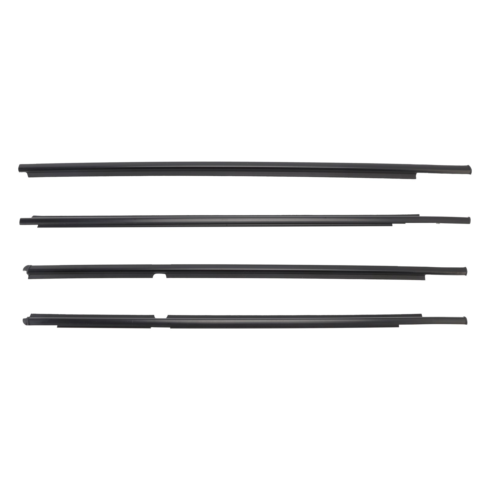 2006-2013 Toyota Yaris Hatchback 4PCS Door Glass Belt Outer Molding Weatherstrip