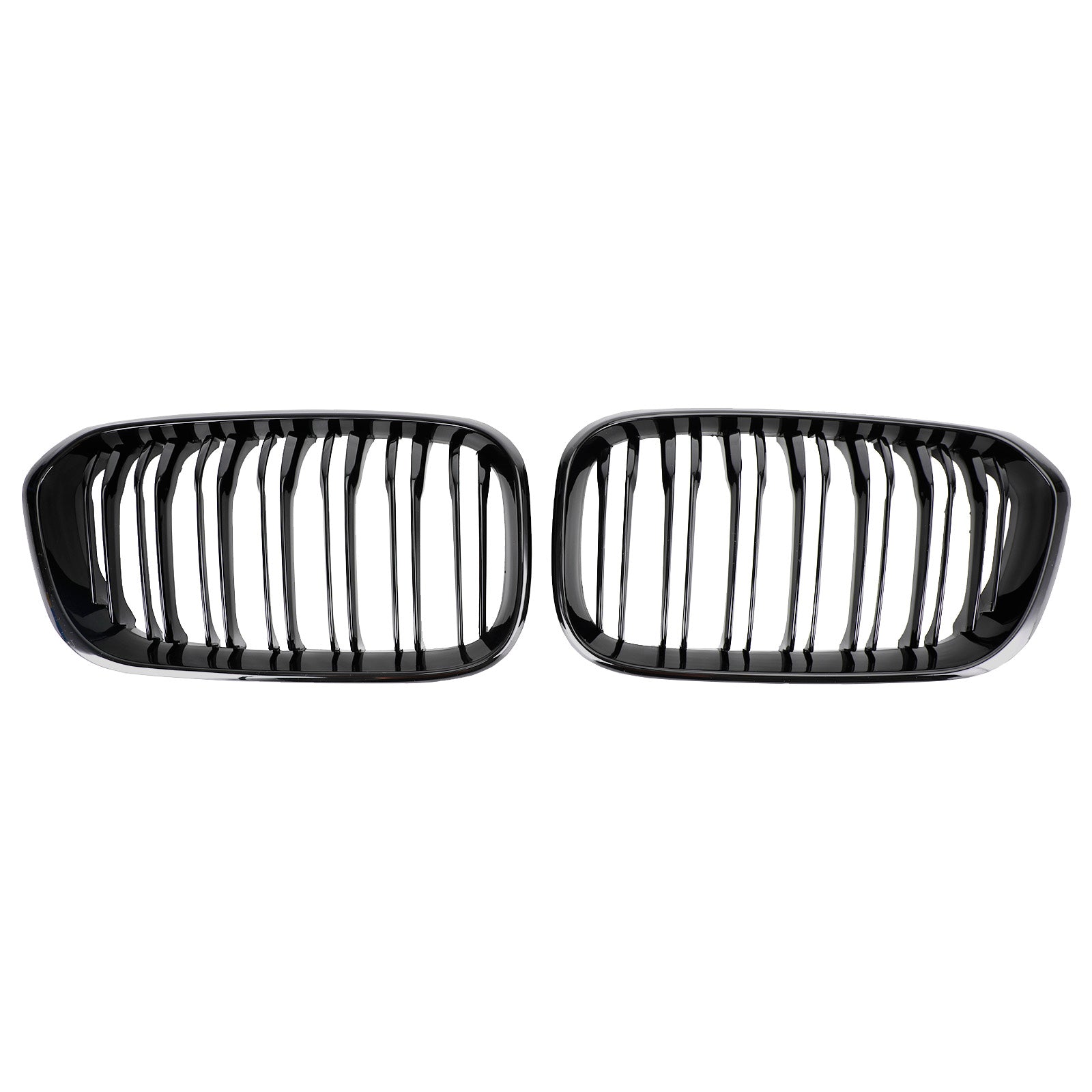 BMW 1 Series 2015-2017 F20 F21 Gloss Black Double Front Kidney Grill Grille