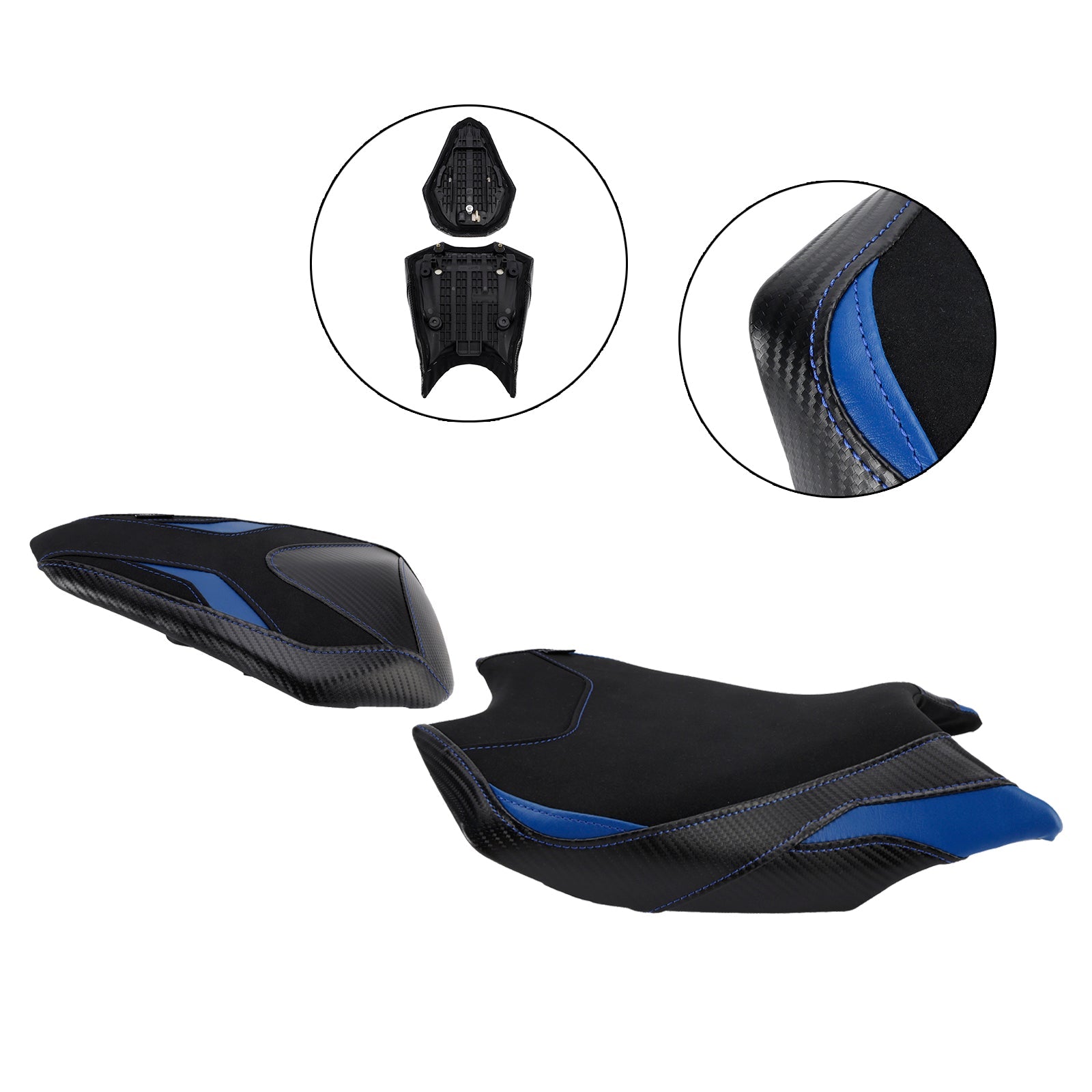 2017-2024 2023 For Honda Cbr250Rr Front&Rear Raider Passenger Cushion Kit Blue
