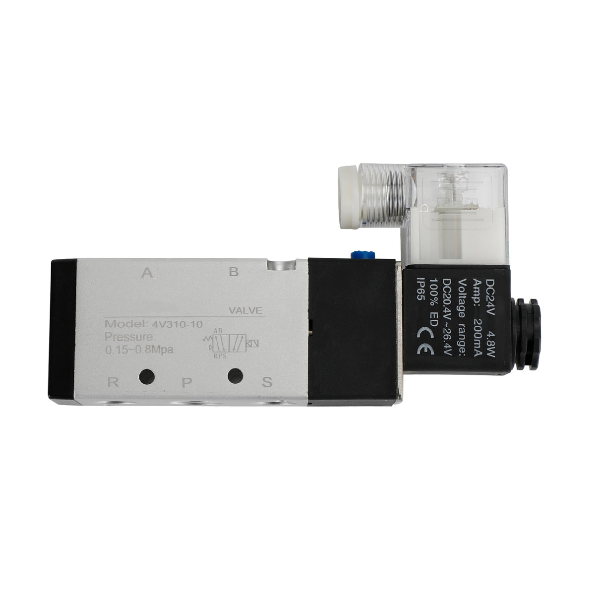 4V310-10 5 Way 2 Position PT3/8" DC 24V Pneumatic Electric Solenoid Air Valve