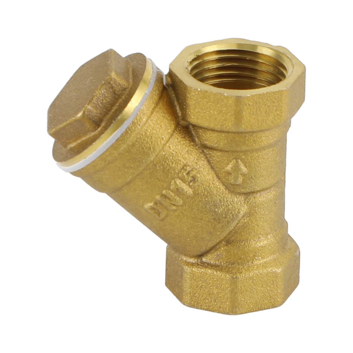 1/2" Female NPT Brass Y Strainer For Fire Alarm Lines and Plumbing