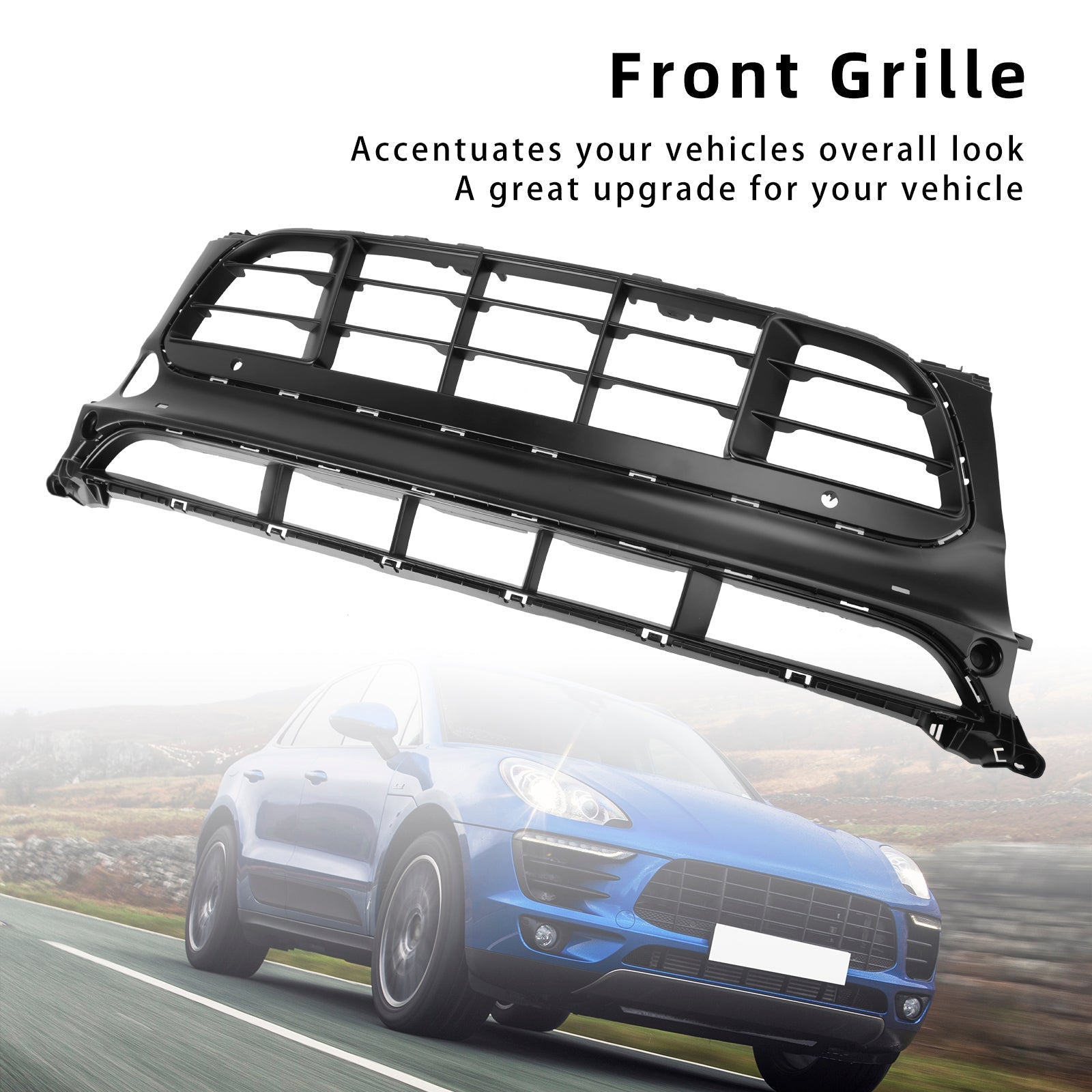 2014-2017 Porsche Macan GTS 95B Front Bumper Grill Grille 95B807683-AG-0K1