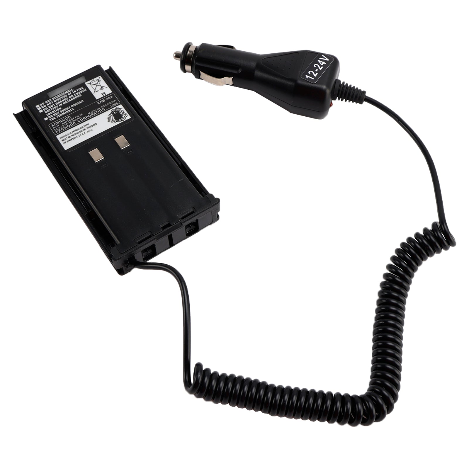 Car Charger Battery Eliminator Adapter For TK-480 TK-385 TK-280 TK-290 TK-380